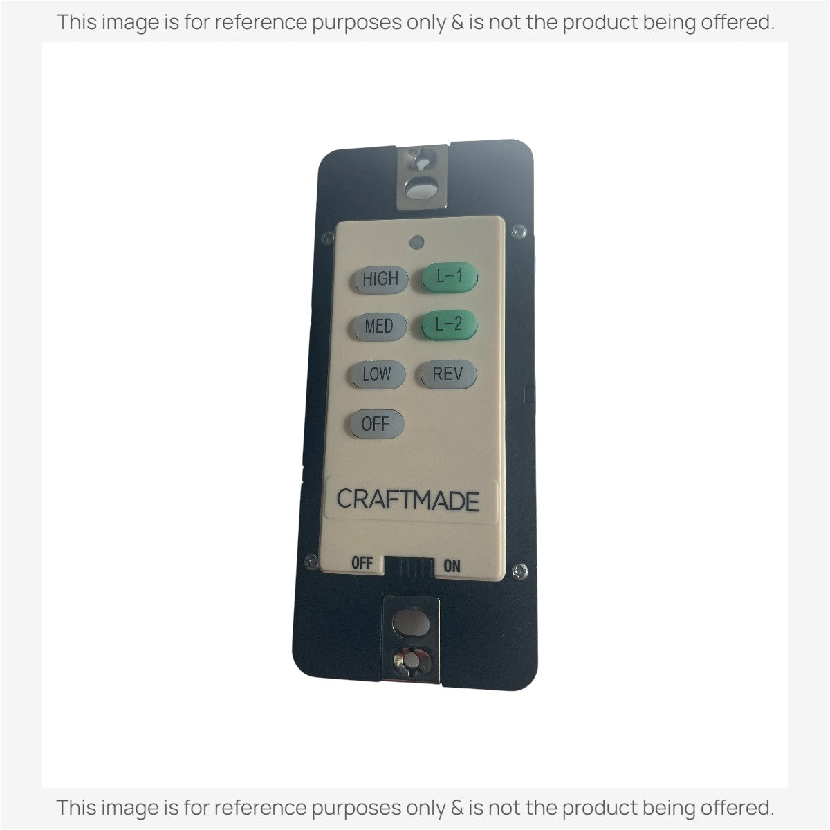 Substitute for Craftmade UC7224T/CHQ7224T WIRED Ceiling Fan Remote Control [UNVWALLKIT001]