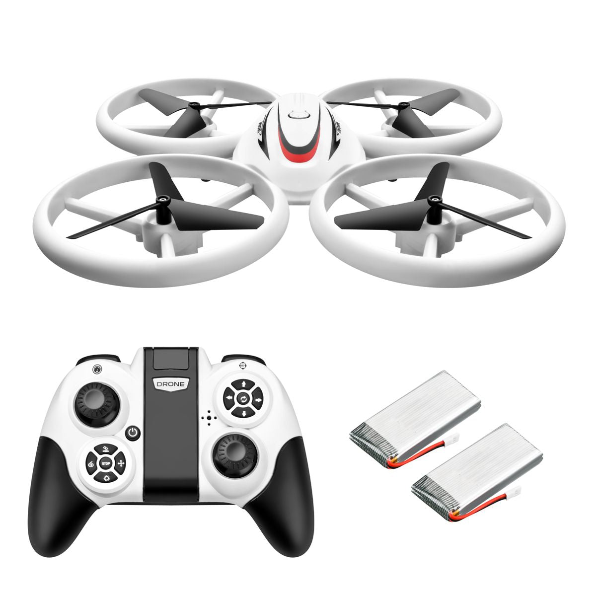 Drone S123 LED Light Quadcopter Radio Remote control Helicopter gift Toy For Kid-1 Battery(D0101H9S937)