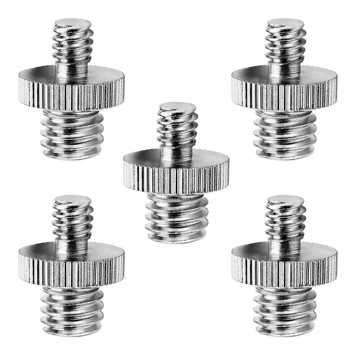 5 Core 5 Pieces 14 20 Male To 38 16 Male Screw Accessories For Cameratripodmonopodlight Stand 14M 38M Camera Screw(D0102H57H9X)