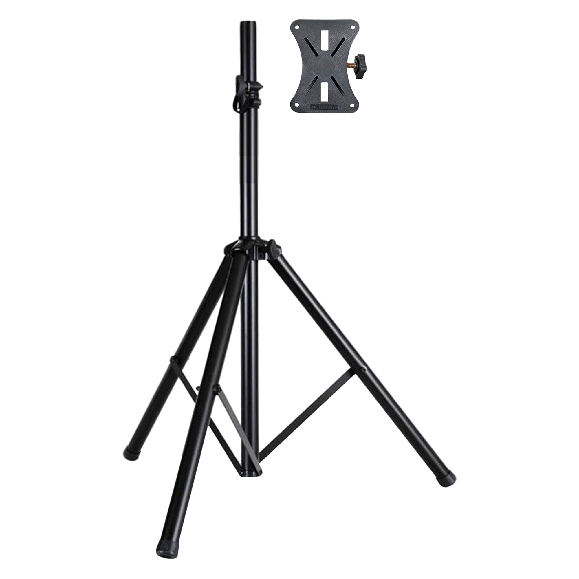 5 Core Pa Speaker Stands Adjustable Height Professional Dj Tripod With Mounting Bracket, Extend From 40 To 72 Inches, Black Ss E
