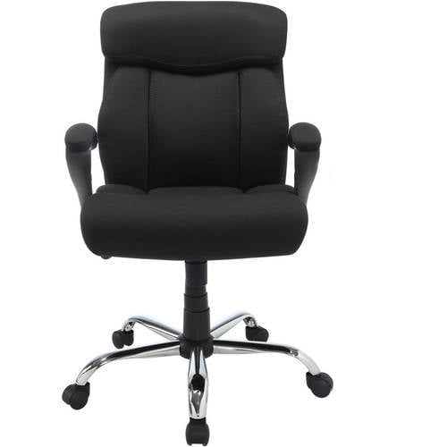 Big & Tall Fabric Manager Office chair  Supports up to 300 lbs  Black(D0102H73MZ8)