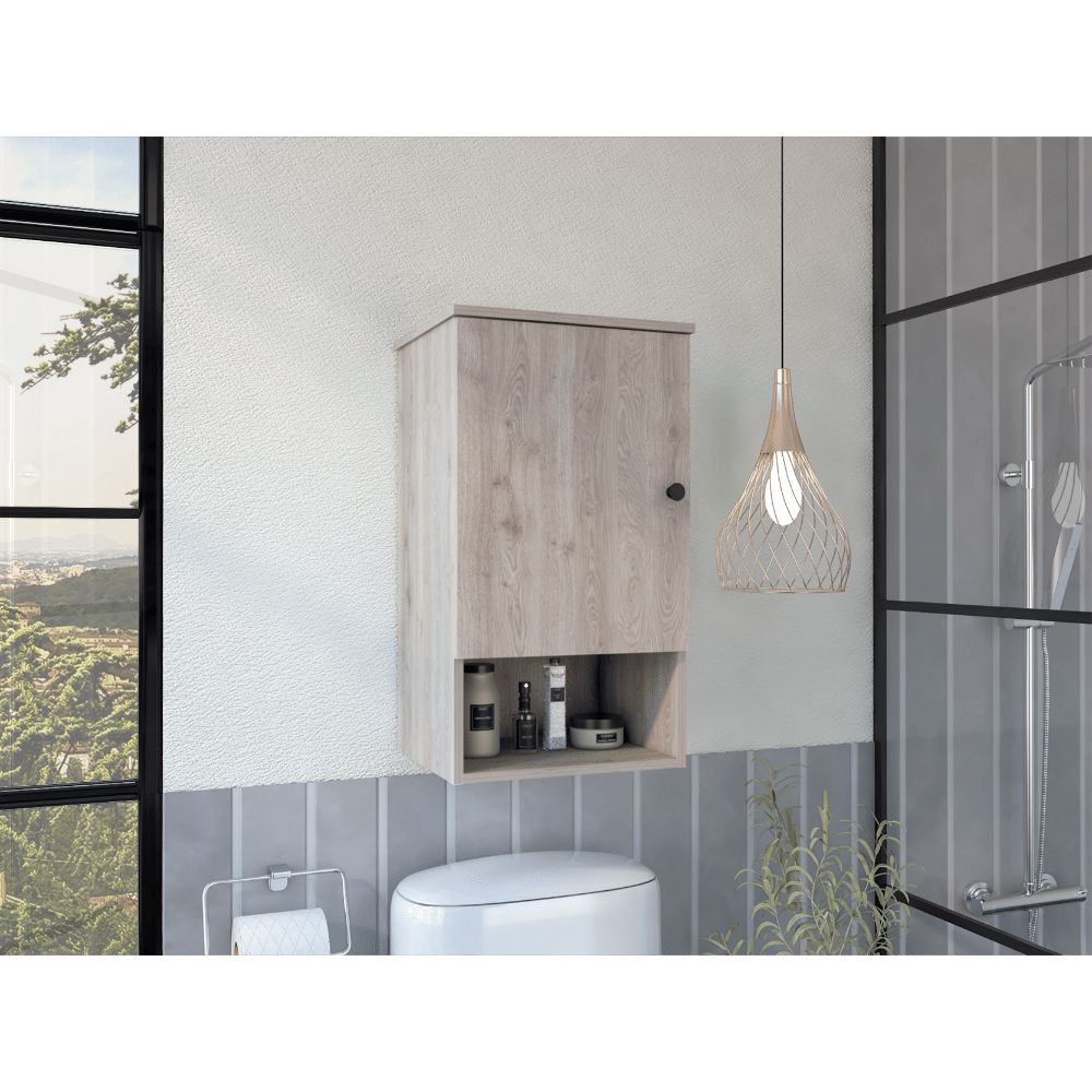Kensington 1-Shelf Medicine cabinet Light grey(D0102H76H5X)