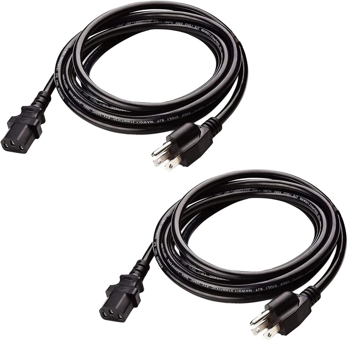 5Core Replacement Ac Wall Power Cord For Lcd Computer Monitor Ps3  6 & 10 Feet 3 Prong(D0102H7Aykp)