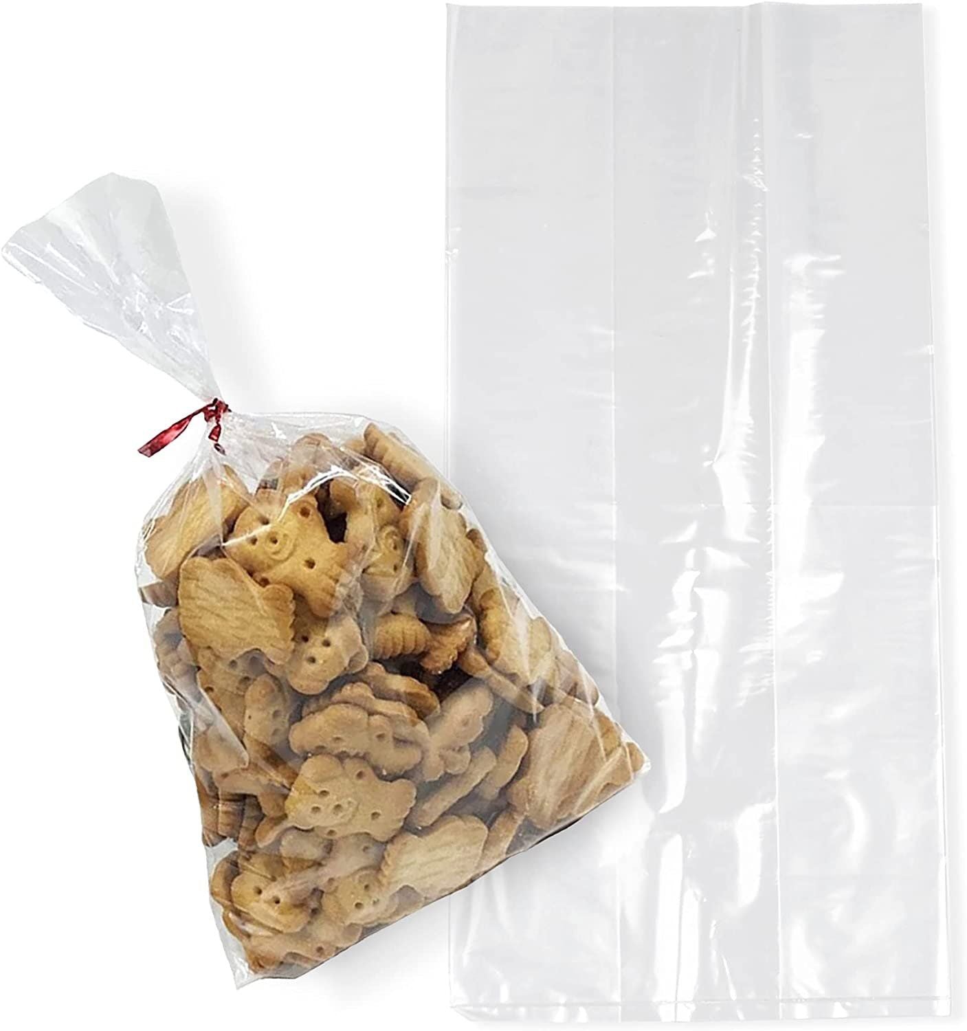 Pack of 50 gusseted Poly Bags 6 x 3 x 12 cloudy Polyethylene Bags 6x3x12 2 Mil Expandable Side gusset Bags Open Ended Bags for I