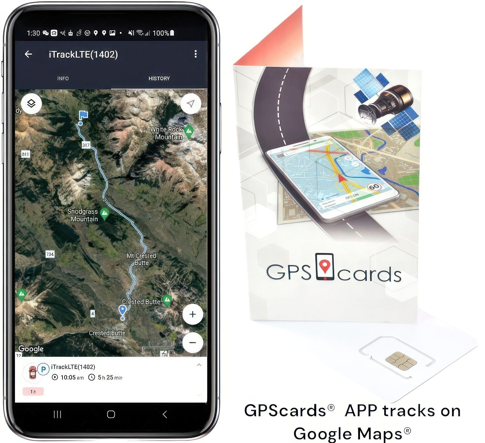 Tracking SIM Card for Meitrack TC68SG OBD with GPS Platform + World Coverage
