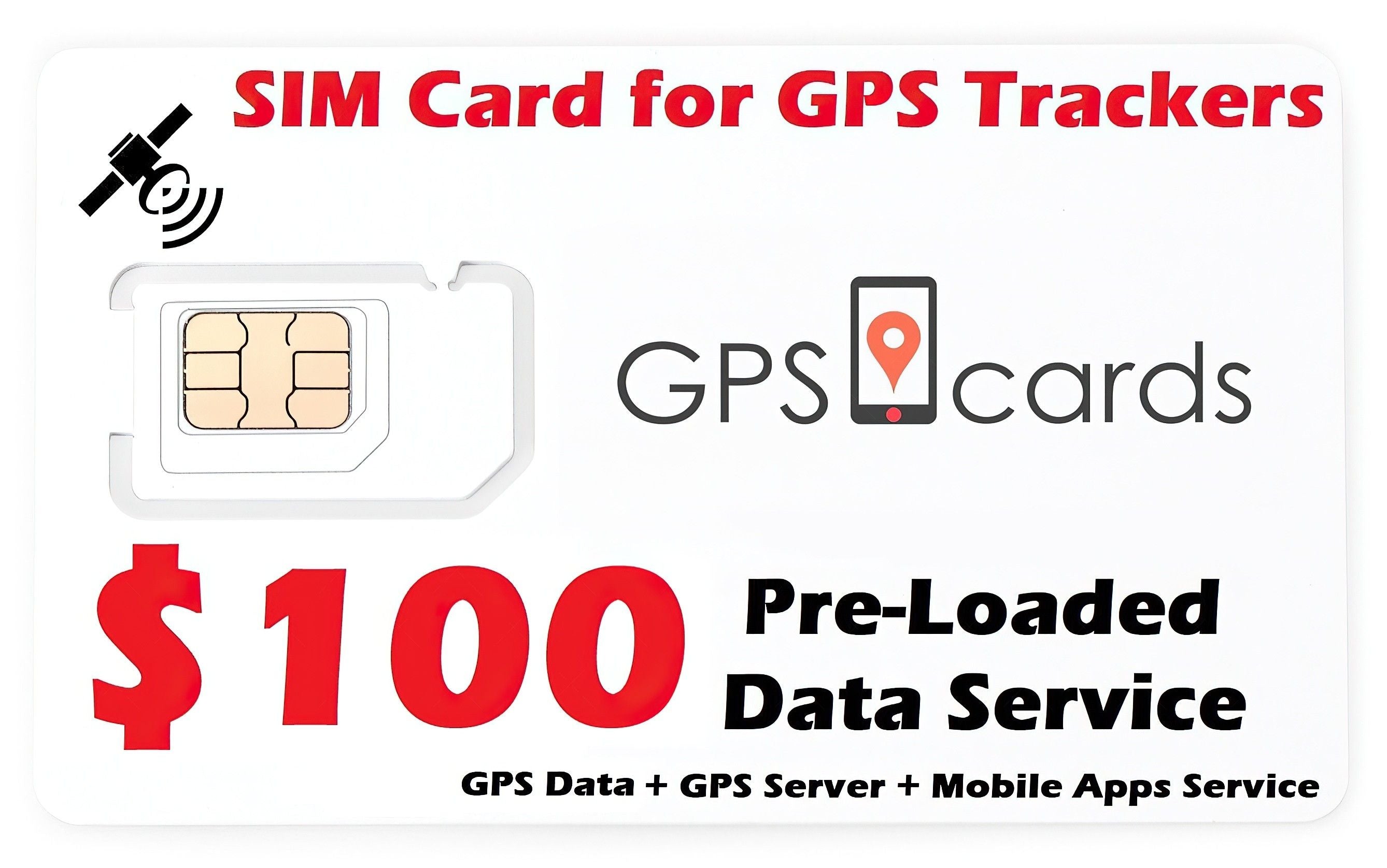 GPS Tracker SIM with American Gps cards Apps & 4G LTE Connection