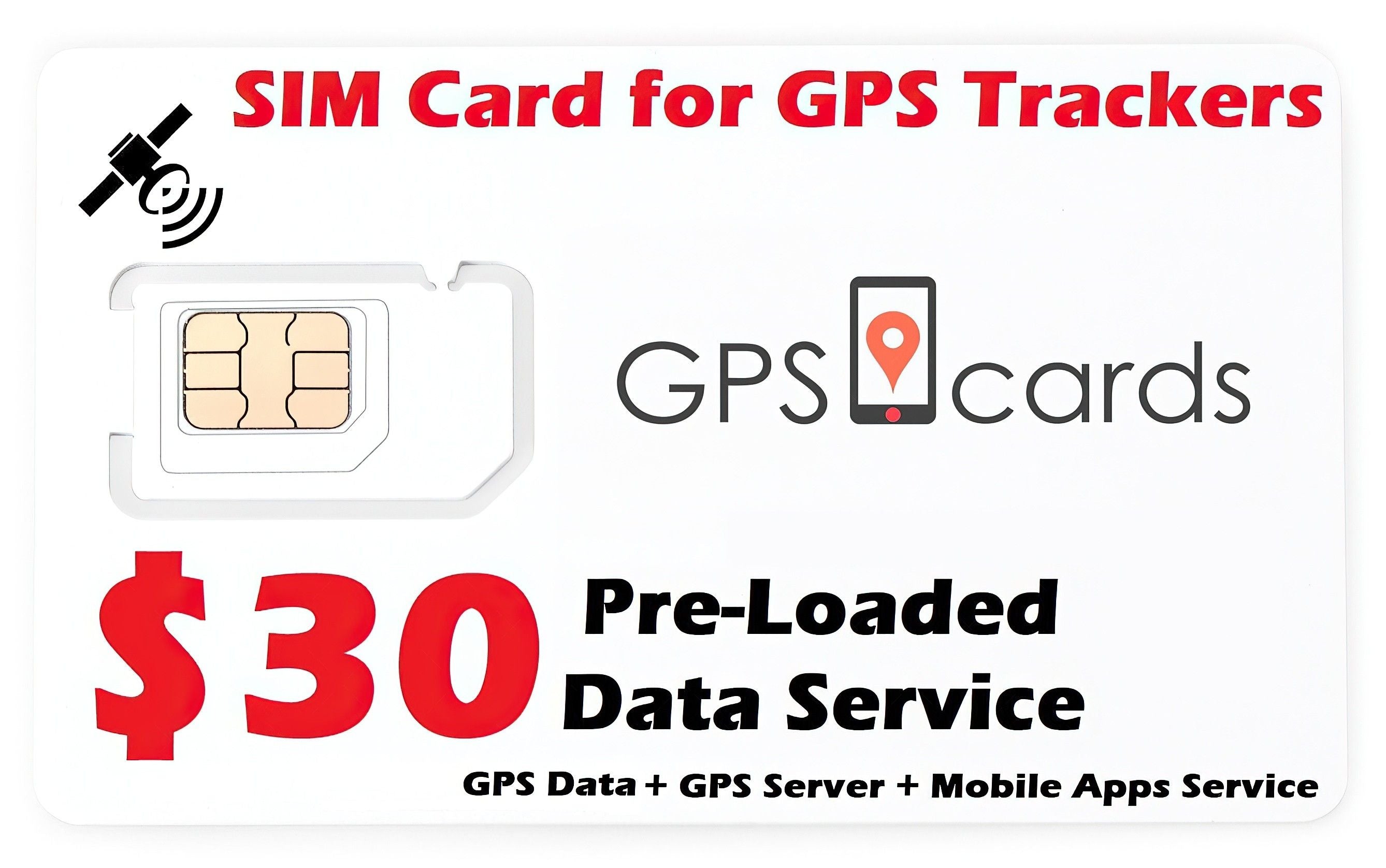 GPS Cards Sim for Hangang Pet Smart GPS Tracker/ Phone Notification/ Phone App
