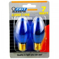 2 Pack Green 7 Blue Long Life Night Light Bulbs (pack of 24)(D0102HE9T9U.)