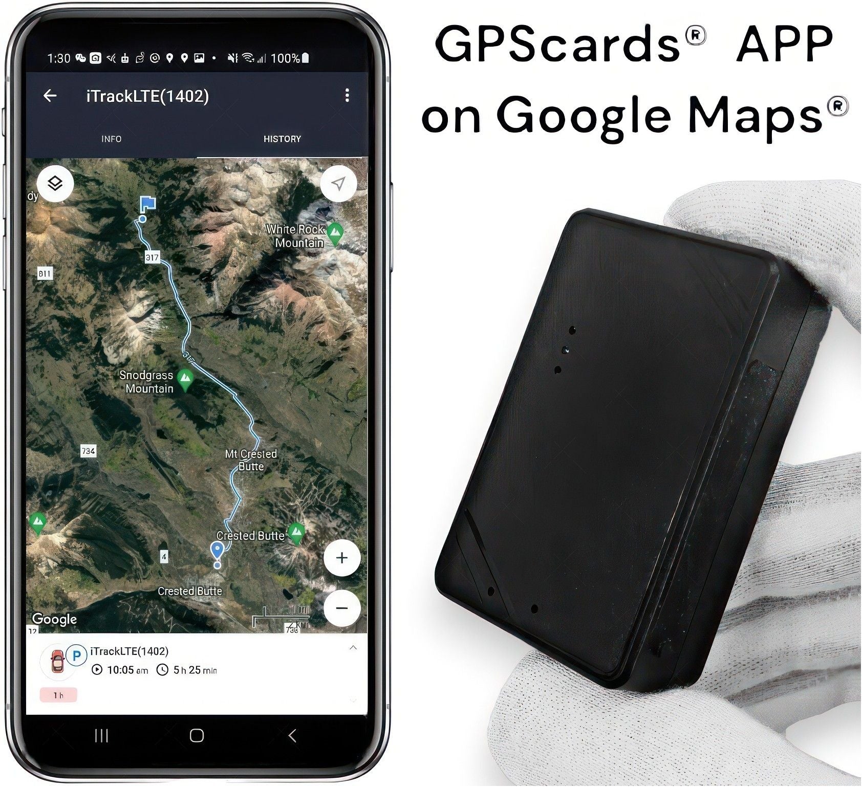GPS Tracking Device For Vehicle Fleet Phone Activated