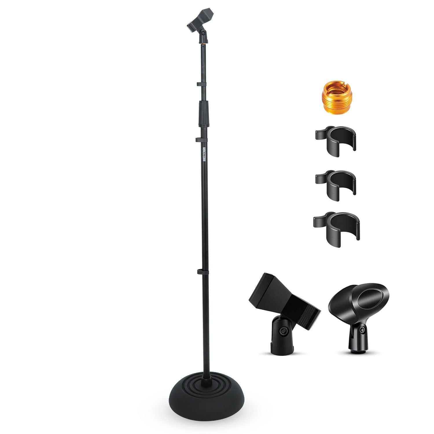 5Core Mic Stand Floor Heavy Duty Height Adjustable Pedestal Para Microfono For Singing On Stage Studio   Ms Rbp5