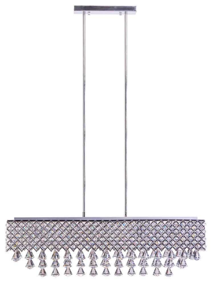 Beaded crystals, Rectangular chandelier(D0102HgE497)