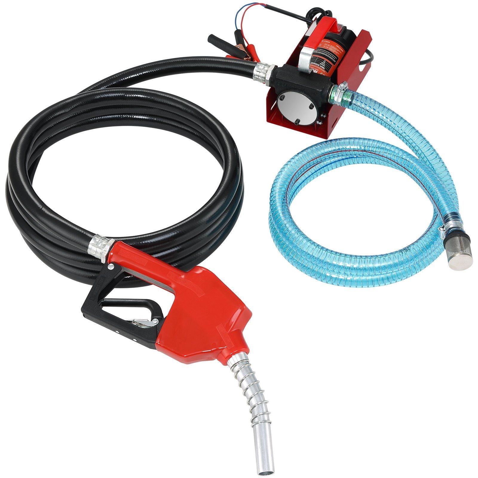VEVOR Diesel Fuel Transfer Pump Kit,10 GPM 12V DC Portable Electric Self-Priming Fuel Transfer Extractor Pump Kit with Automatic