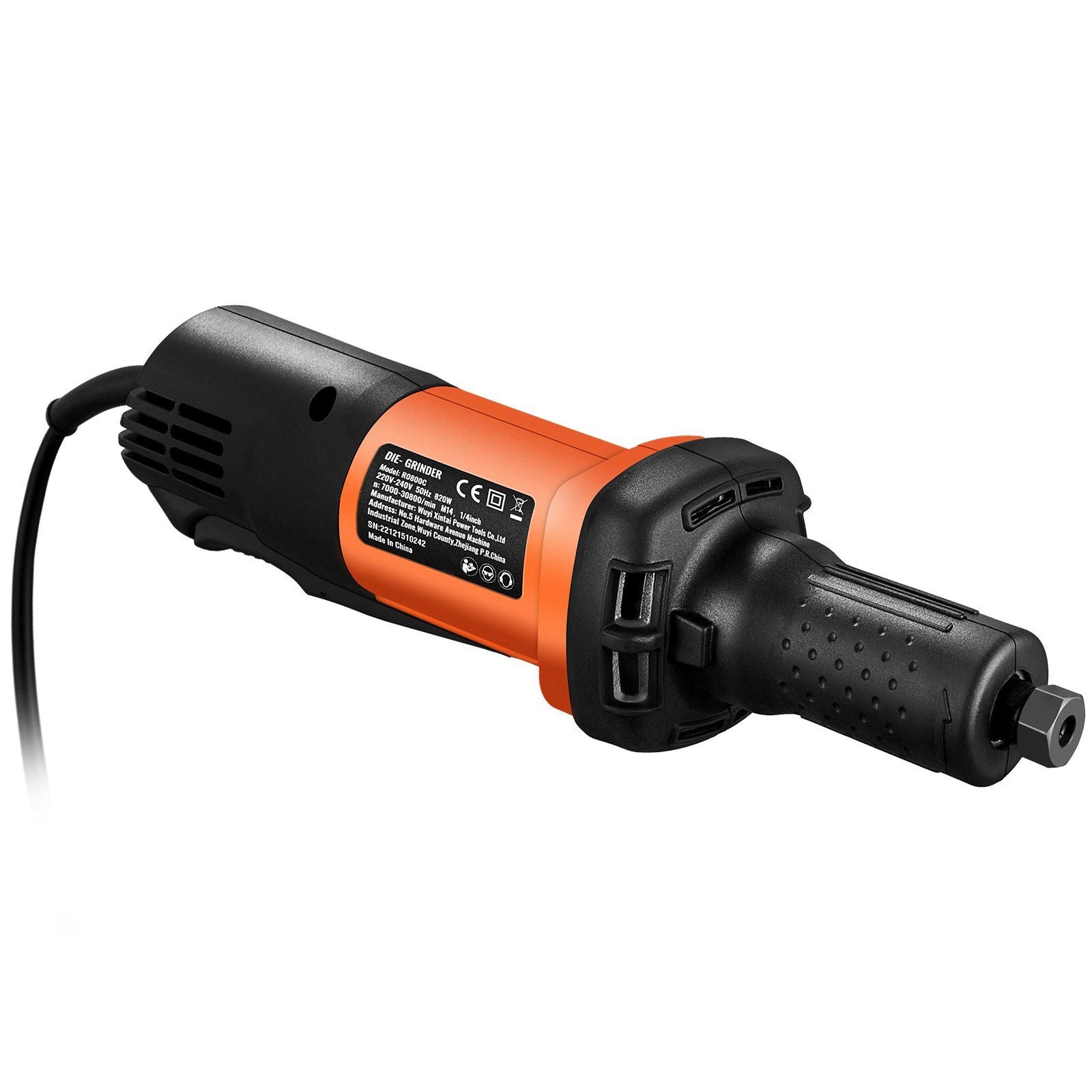 VEVOR Die Grinder, 1/4 Collet Variable Speed (7000-30000RPM), Heavy Duty Electric, Ergonomic Grip for Rust Removal, Grinding, Cu