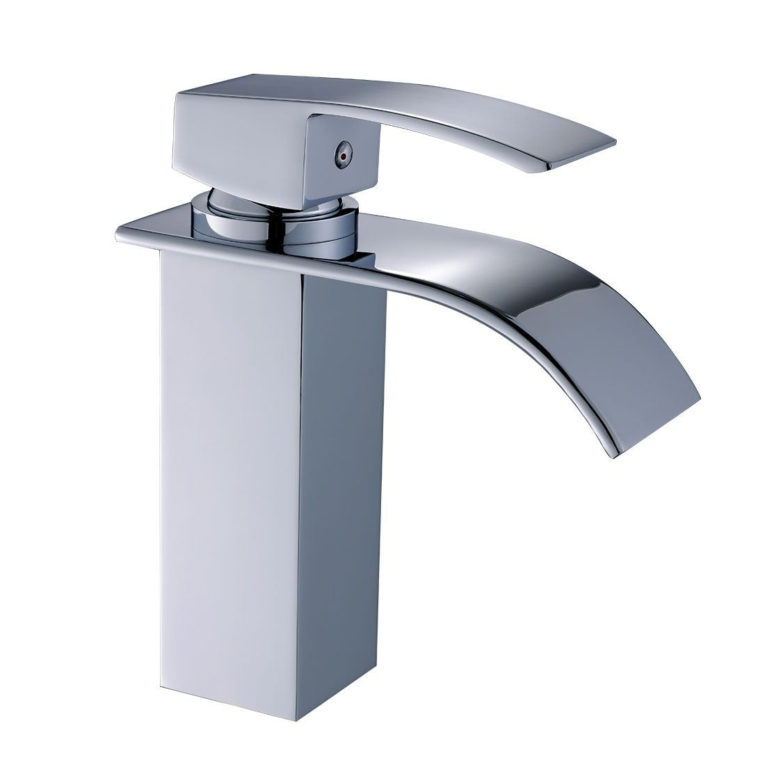 Waterfall showerhead bathroom faucet, single handle bathroom sink faucet(D0102HgJIDV)