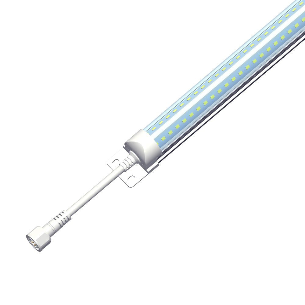 LED cooler Light  40 Watt  5200 Lumens  6500K  100V-277V  6ft  White Housing  ETL Listed  5 Year Warranty  Pack of 4(D0102HgMHAV