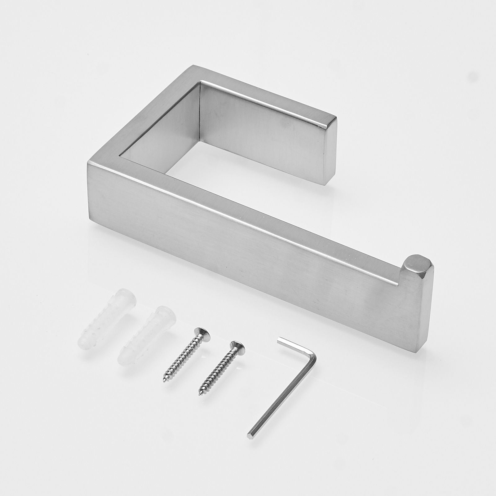 Toilet Paper Holder SUS304 Stainless Steel, Wall Mount Rustfree Tissue Roll Dispenser for Washroom Kitchen(D0102HgVM4W)