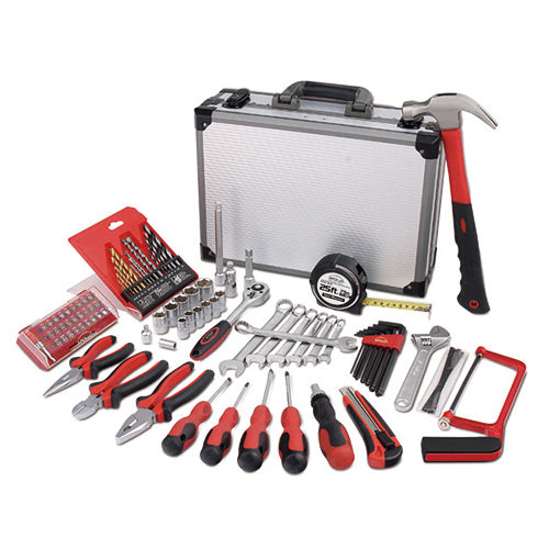 96pc Deluxe General Tool Kit w/ Aluminum Case(D0102HHBJQU.)