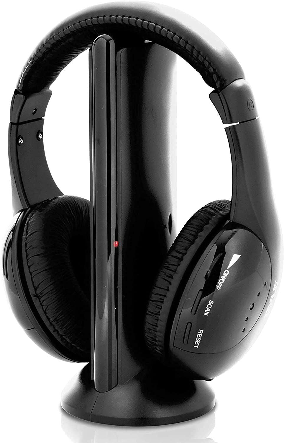 New TV Headphone Headset 5 in1 Wireless RF & Transmitter PC Audio System FM, Long Battery Life Surround Sound No Wire 5 Core HDP