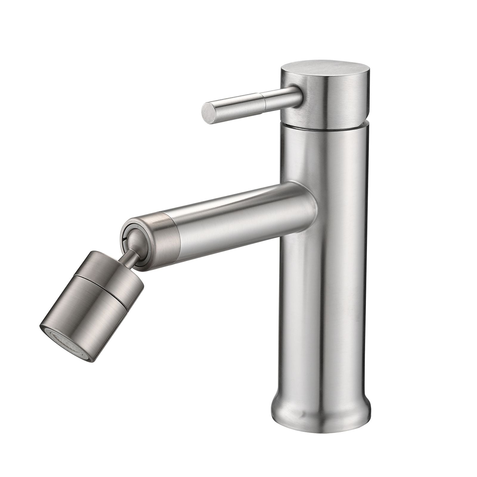 Brushed Nickle Bathroom Faucet for 2 Mode Faucet for Bathroom Sink (D0102HIR01W)