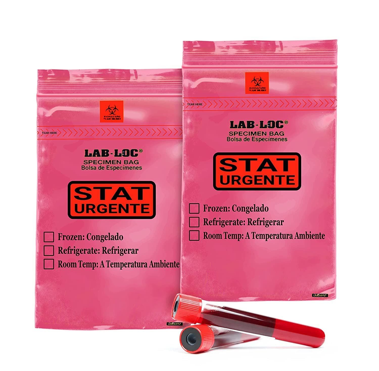 Pack of 1000 Specimen Transfer Bags 6 x 9 Low density polyethylene Printed Bags 6x9 clear Plastic Bags 175 mil for Health needs 