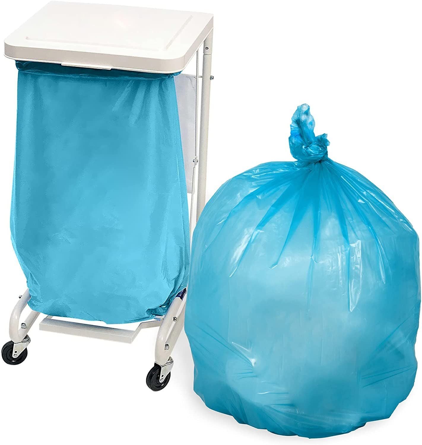 4 Rolls 5000 Pre-Opened Bags 8 x 10 White Back Poly Bags 8x10 Thickess 190 Mil Plastic Bags for Packing and Storing clear Seamle