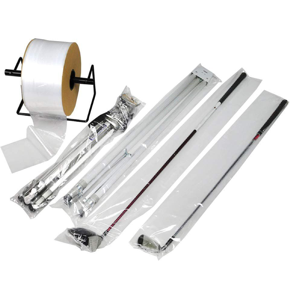 Roll of Poly Tubing clear 16 x 725 6 Mil Polyethylene Packaging for Odd-Size Items Long cylinder Objects Poly Tubing Roll for In