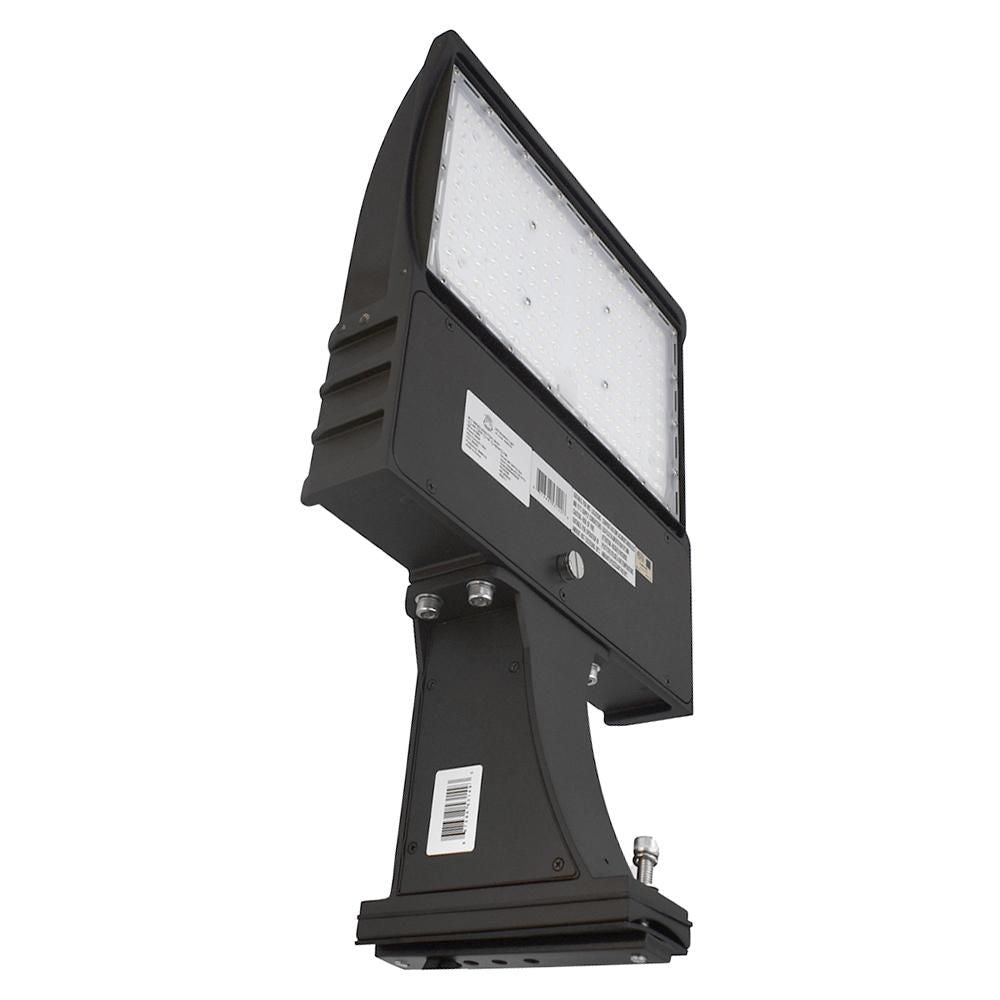 LED Area Light | 150 Watt | 25500 Lumens | 5000K | Yoke Mount | Black Housing | UL & DLC Listed | Led Parking Lot Light | Led St