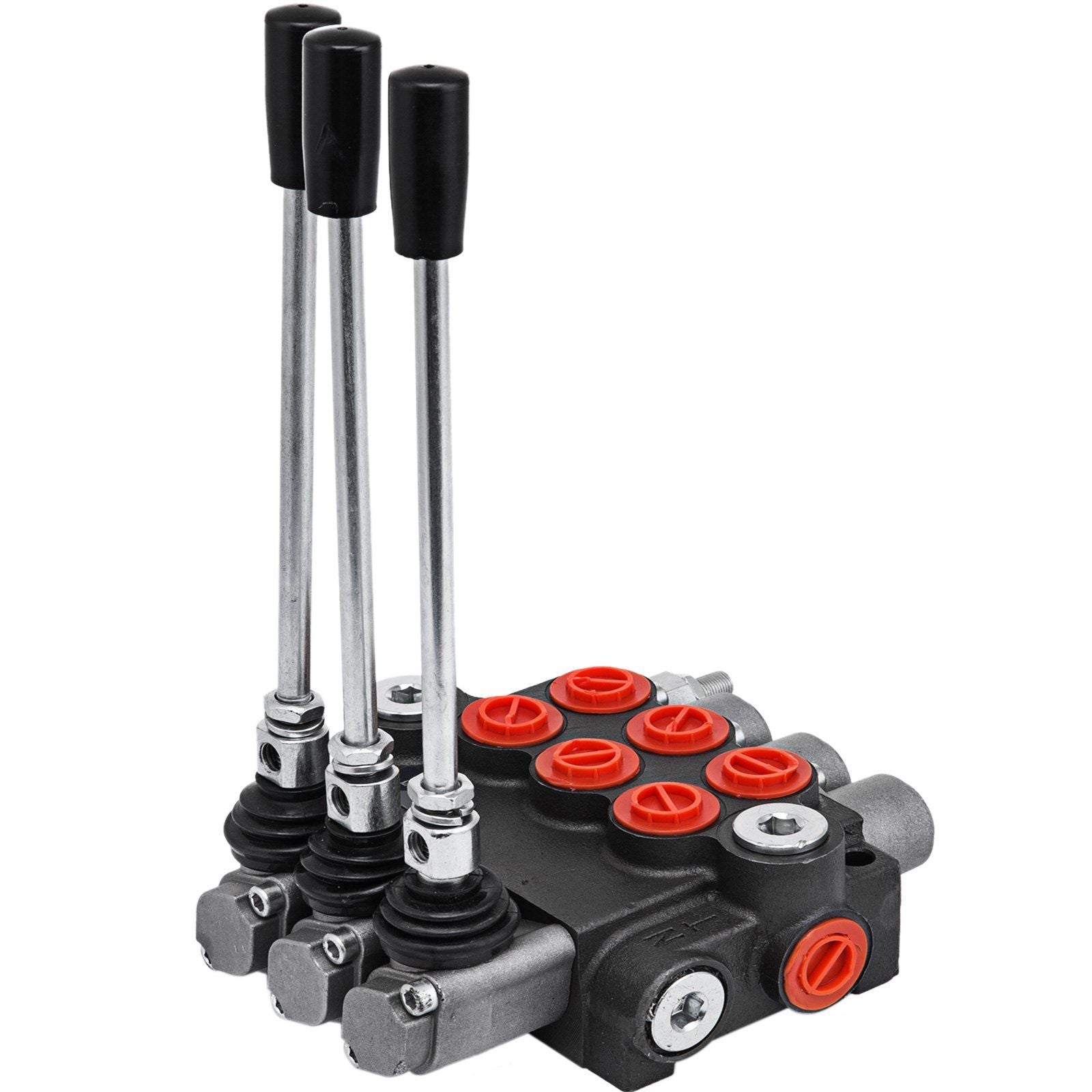 VEVOR 3 Spool Hydraulic Control Valve 11GPM Hydraulic Directional Control Valve Double Acting Hydraulic Valve for Tractors Loade