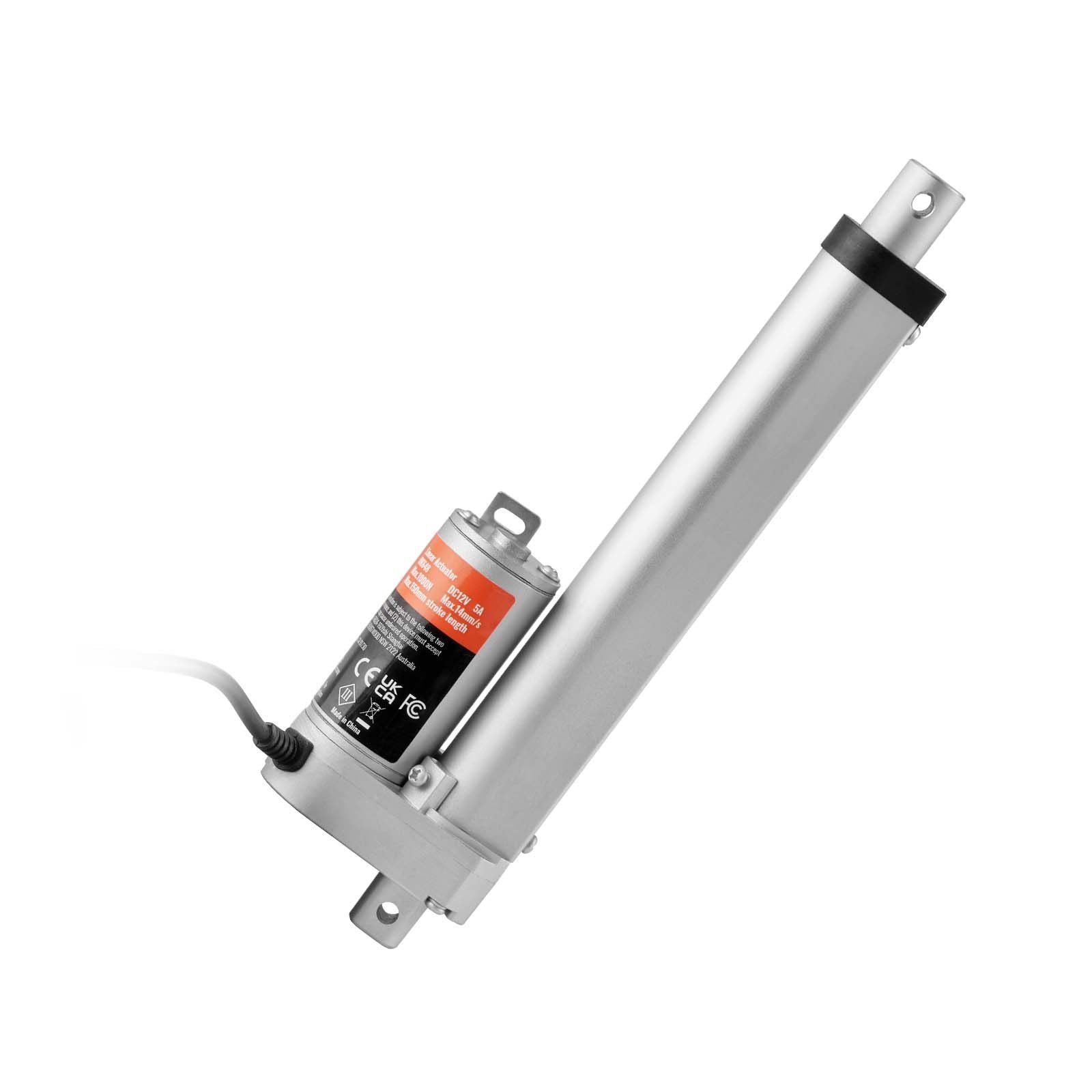 VEVOR Linear Actuator 12V, 6 Inch High Speed 0.55/s Linear Actuator, 220lbs/1000N Linear Motion Actuator with Mounting Bracket a