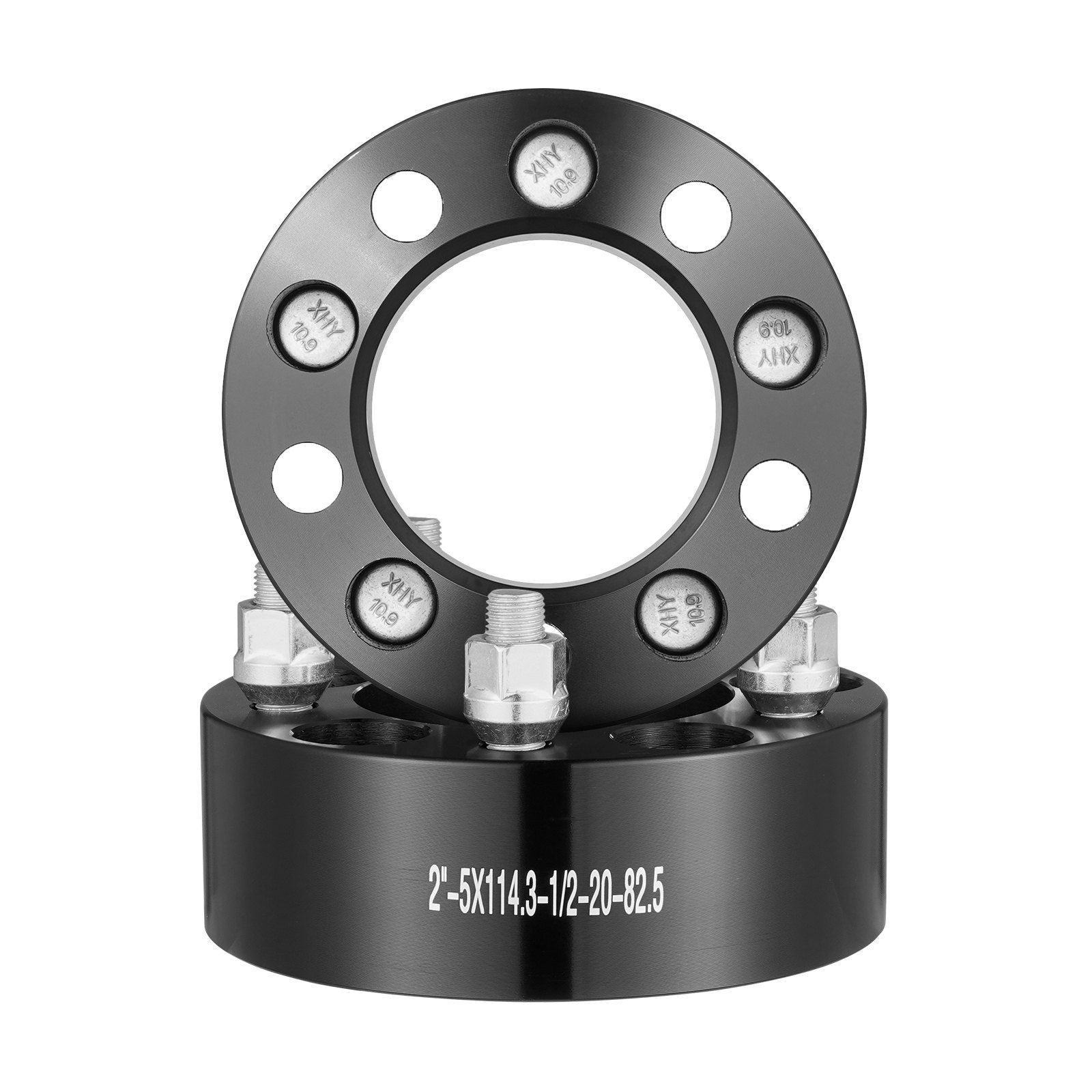 VEVOR 2 5x4.5 Wheel Spacers Wheel Adapters 5 Lug Forged Spacer 4 PCS Black