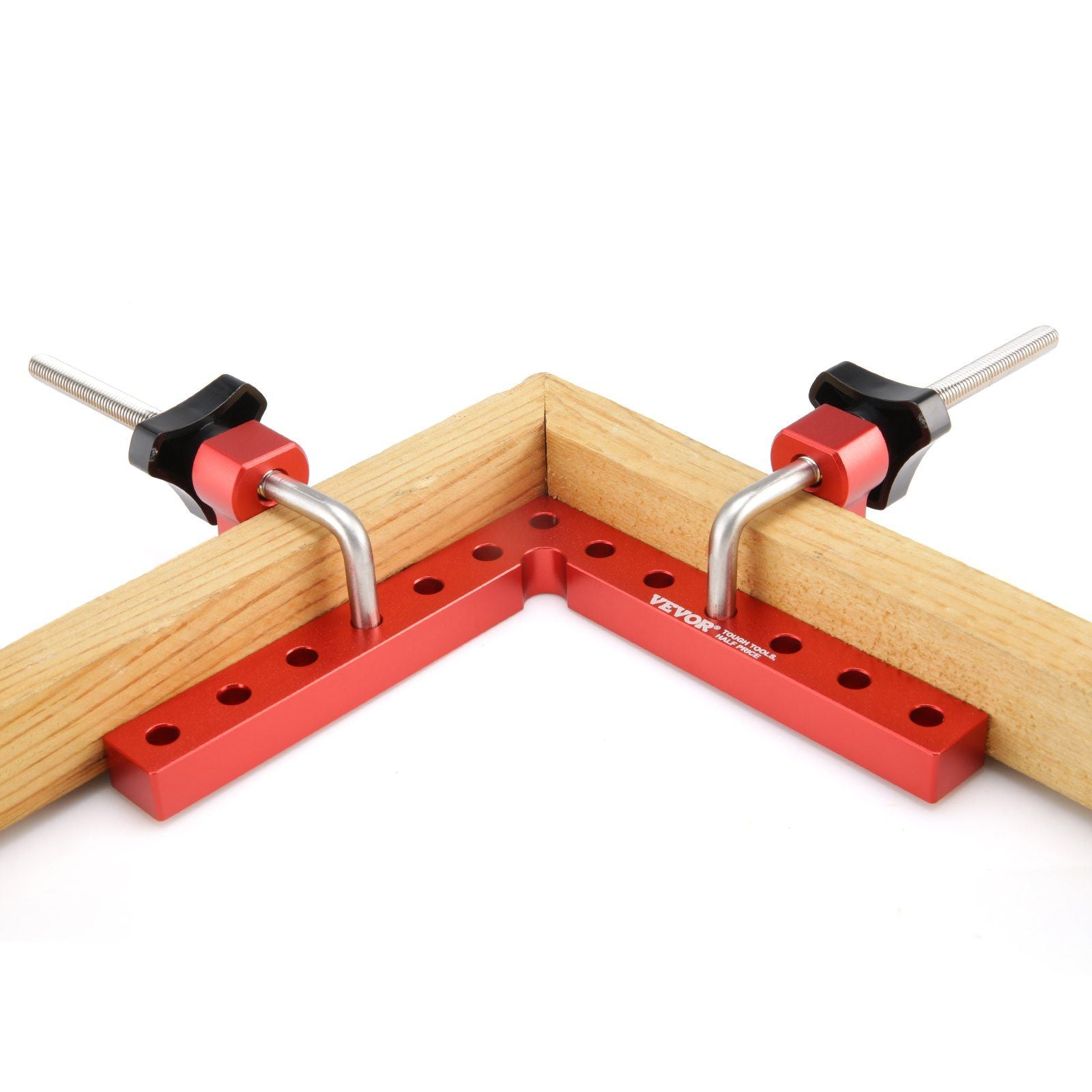 VEVOR 90 Degree Positioning Squares, 5.5 x 5.5 Right Angle Clamps for Woodworking, Aluminum Alloy Corner Clamping Squares for Bo
