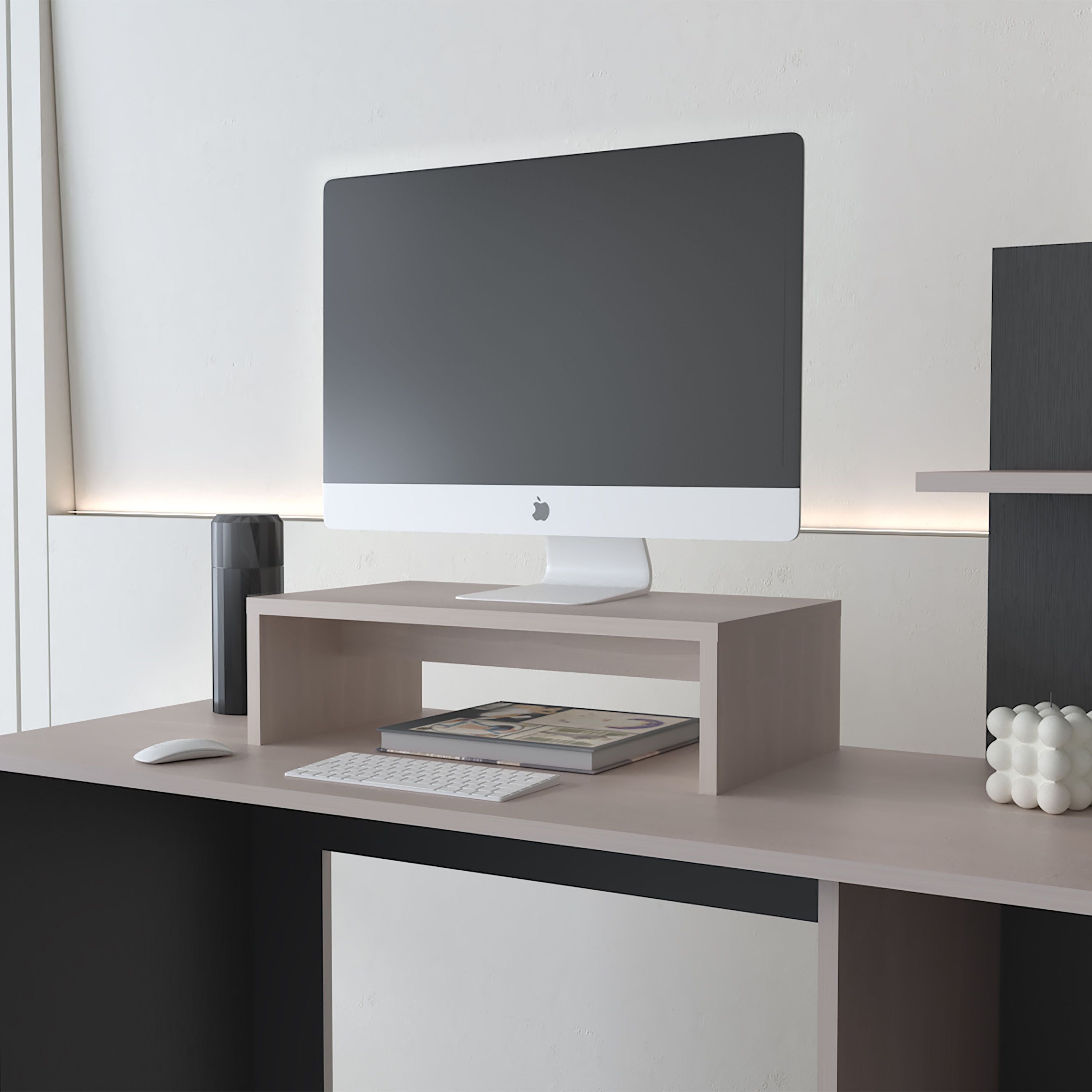 Sells Monitor Stand In Melamine And Particule Board,White Oak