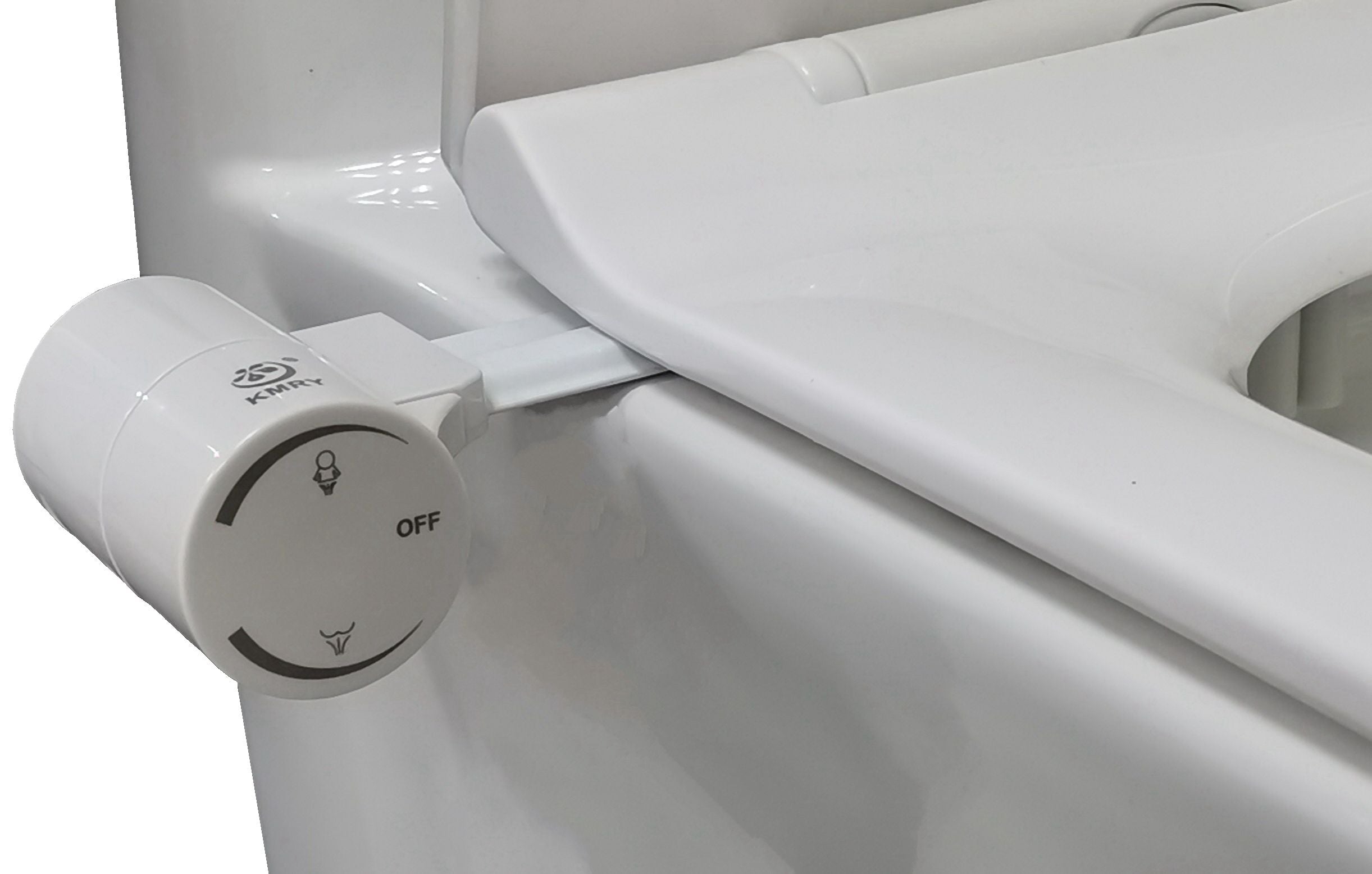 Ultra Slim Bidet Toilet Seat Attachment Non Electric,Bidet Sprayer for Toilet Seat with Self Cleaning Dual Nozzles,Fresh Water B