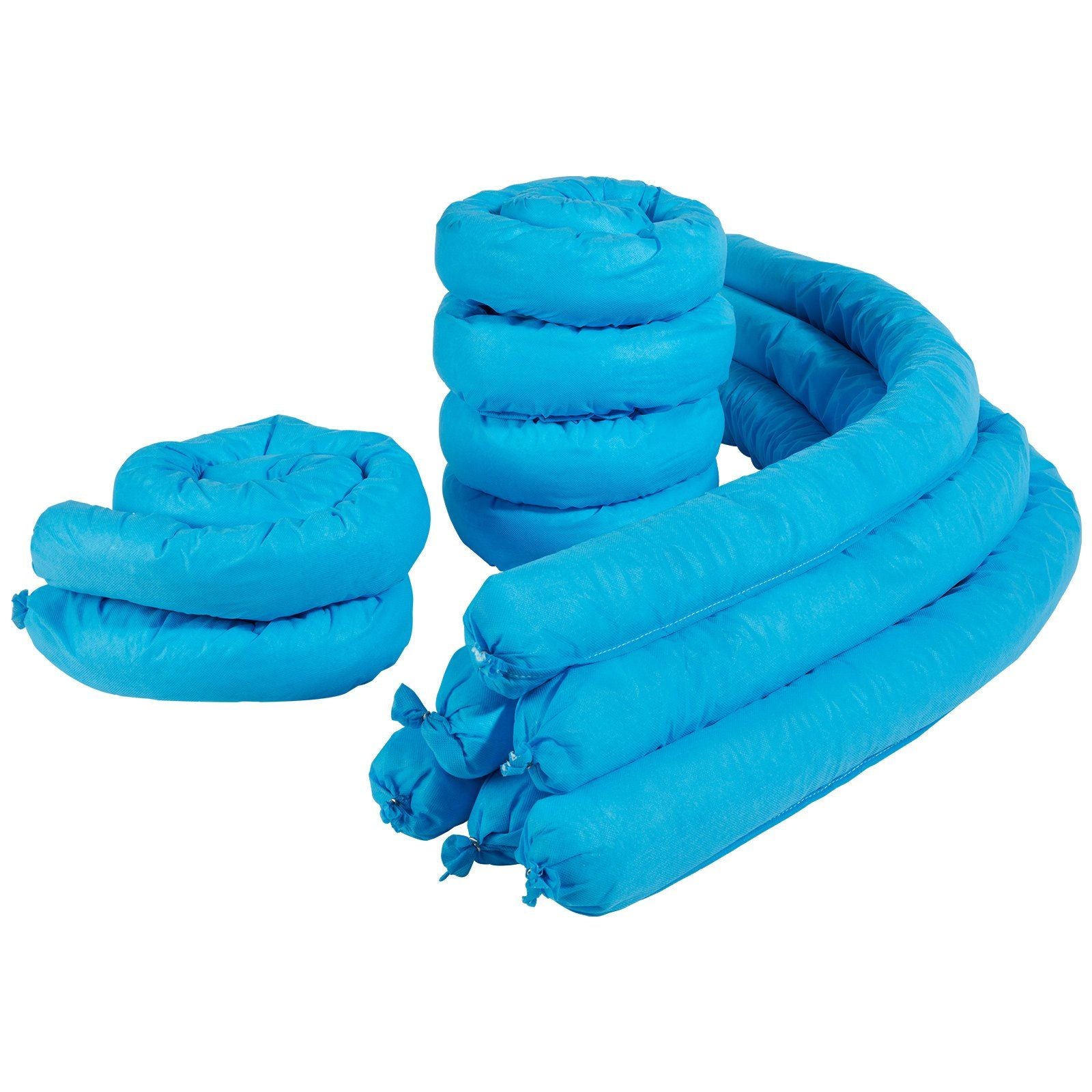 VEVOR Universal Absorbent Sock, Water Absorbing Snake 20 Gal Capacity, 3 x 47.24 Mildew-Resistant Spill Control Sock, 12 pcs