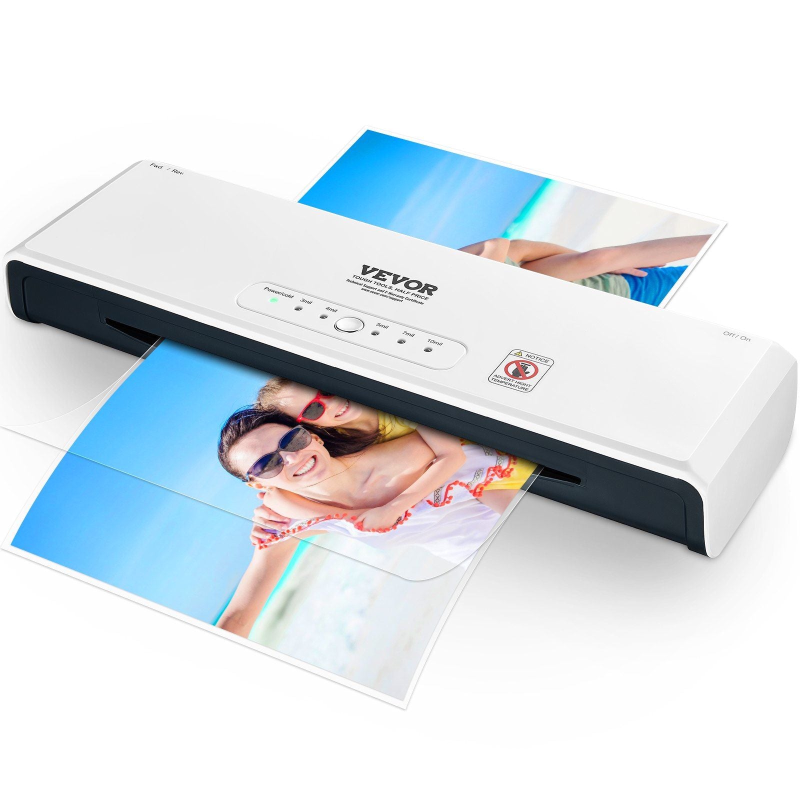Vevor Laminator, 13 Inch Laminating Machine, 4 Rollers Hot And Cold Thermal Laminator, Quick Warm Up, Fast Laminating Machine Wi