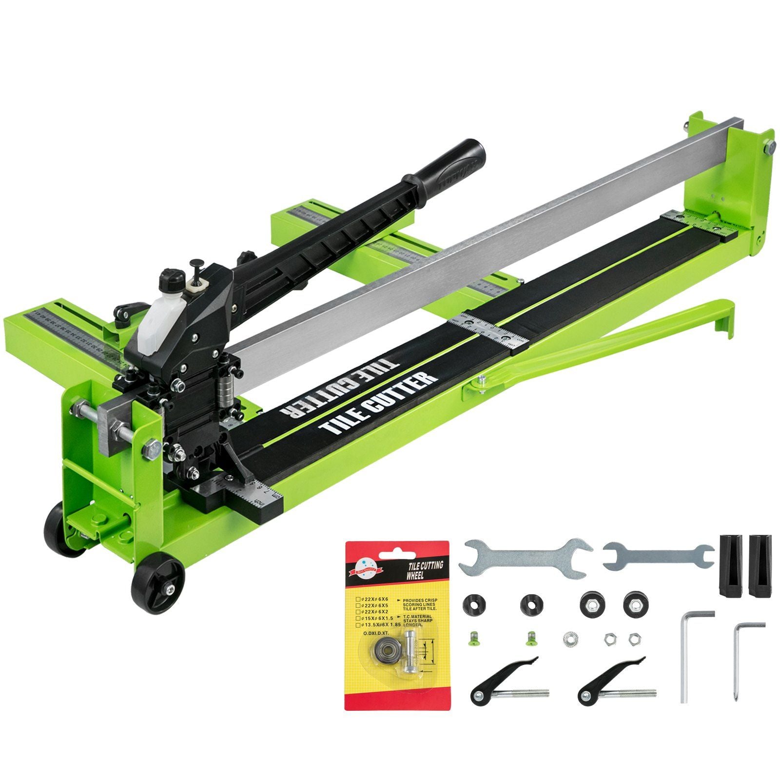 VEVOR Tile Cutter 31.5 Inch Manual Tile Cutter 1.4 Inch Tile Cutting Machine Ceramic Porcelain Tile Cutter w/Laser Guide All-Ste