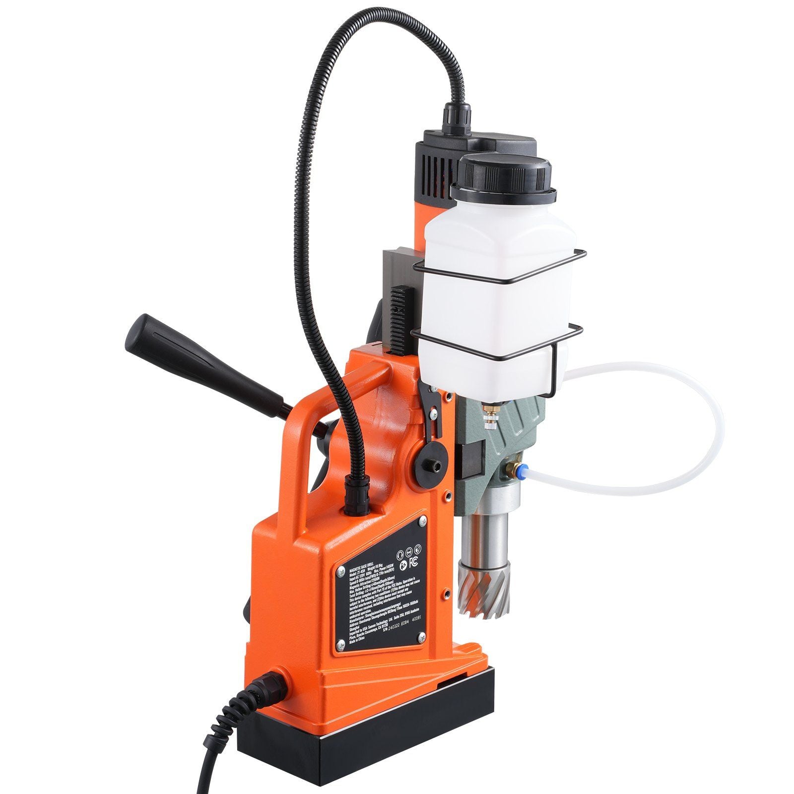 VEVOR Magnetic Drill, 1450W 1.57 Boring Diameter, 12500N 800 RPM Portable Electric Mag Drill Press, with Variable Speed, Drillin