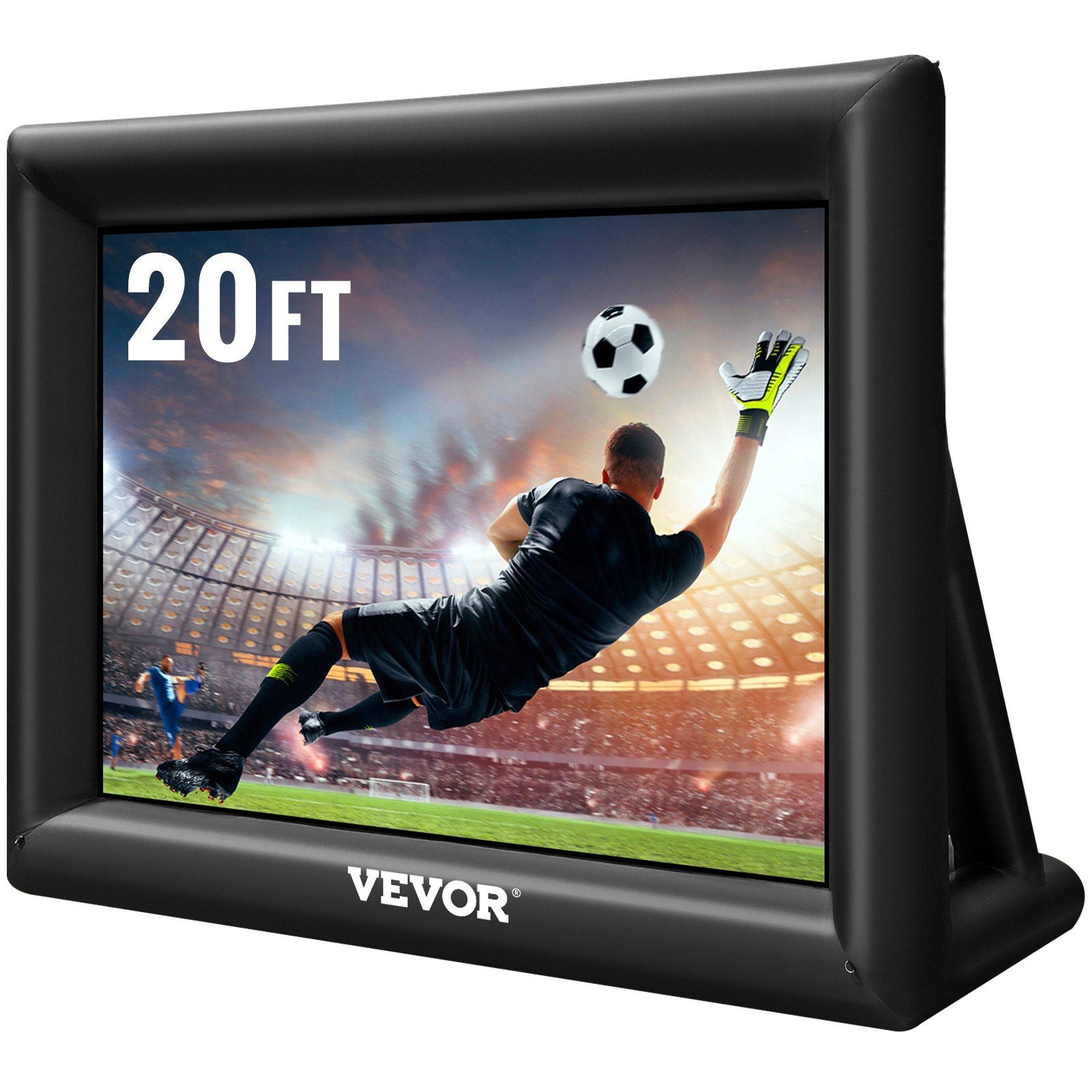 VEVOR Inflatable Movie Screen 20FT (240inch)Inflatable Projector Screen for outside with 350W Air Blower Inflatable Screen Oxfor