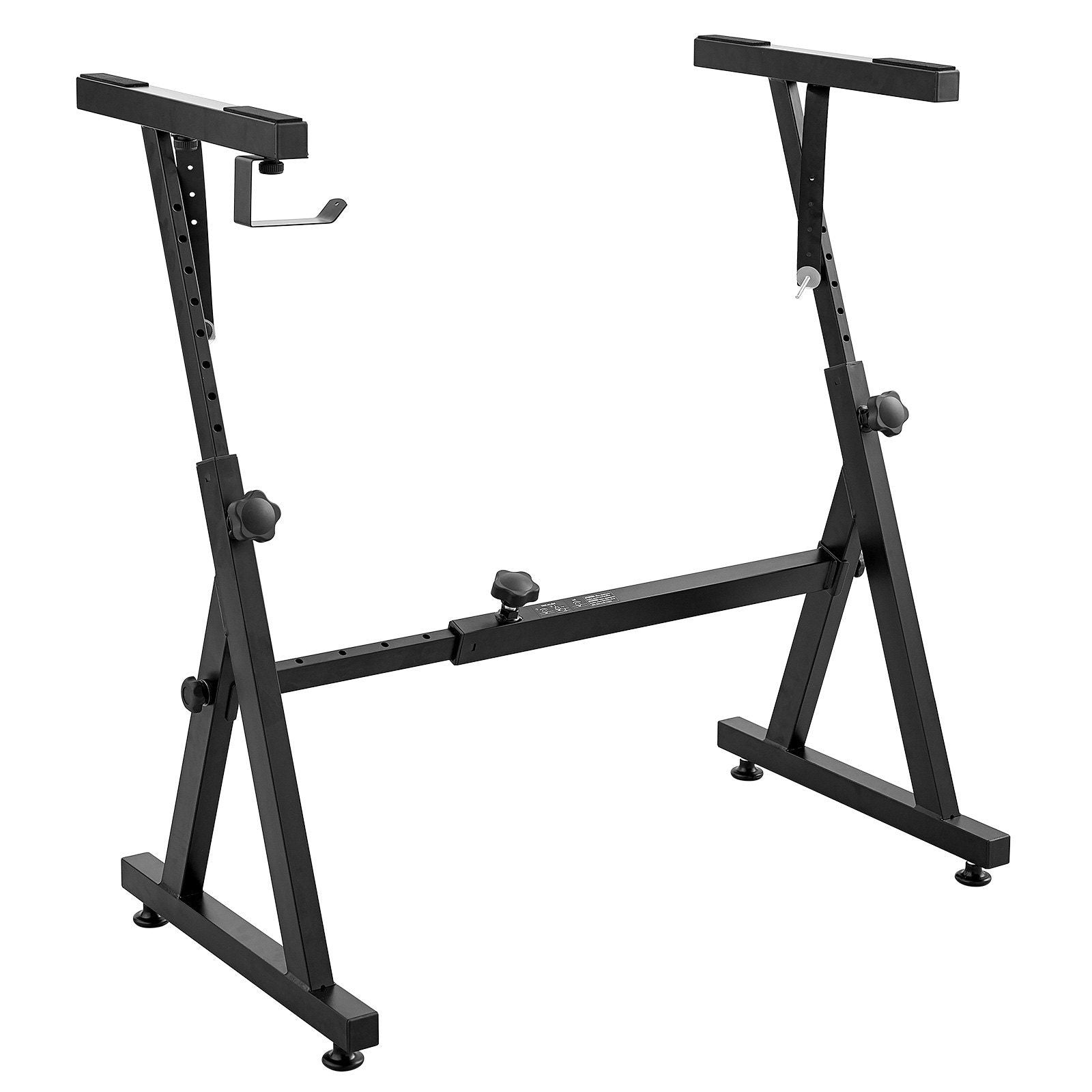 VEVOR Piano Keyboard Stand, Z Style, Heavy-Duty Digital Piano Music Stand, 250 lbs Capacity with Adjustable Width & Height Wheel