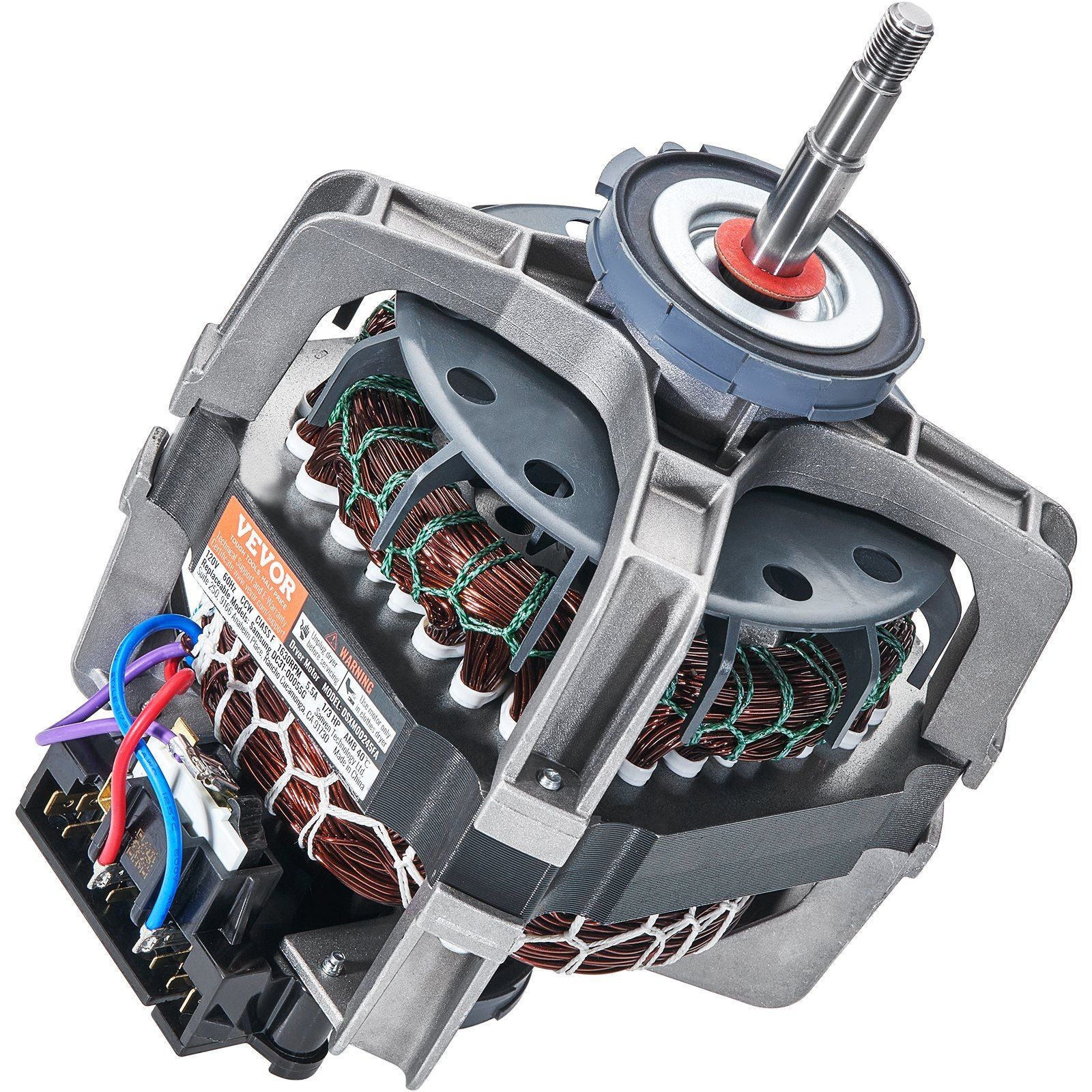 VEVOR DC31-00055G Dryer Drive Motor, 1/3HP, 1630RPM, Compatible with Samsung Kenmore, Replacement for 40299032011, 40299032012, 