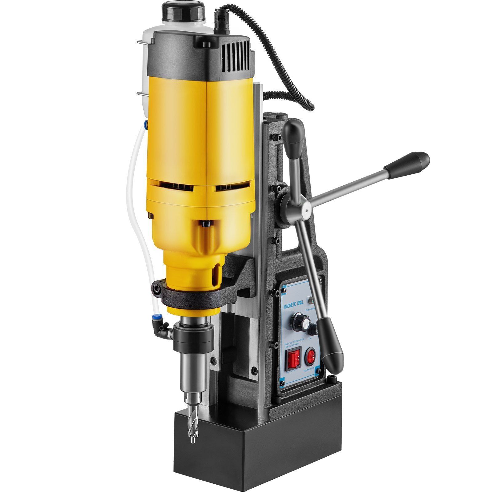 VEVOR Mag Drill, 0-300 RPM Stepless Speed Electromagnetic Drill Press, 2 Depth 2 Dia Magnetic Core Drill, 2922lbf Boring Tool Dr