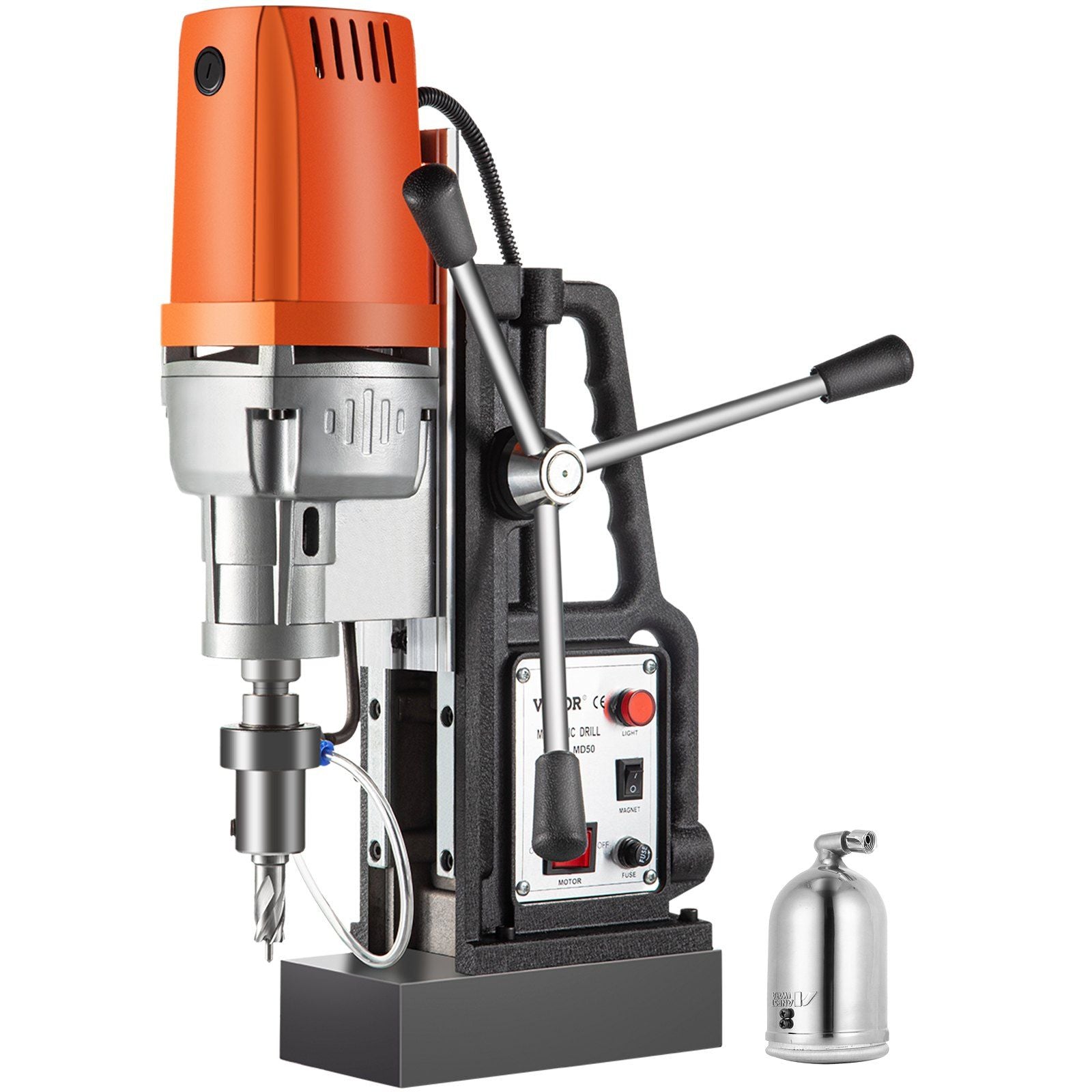 VEVOR 1680W MD50 Magnetic Drill 300 RPM Spindle Speed Electric Magnetic Drilling System with 2 Inch Boring Diameter and 2900 LBS
