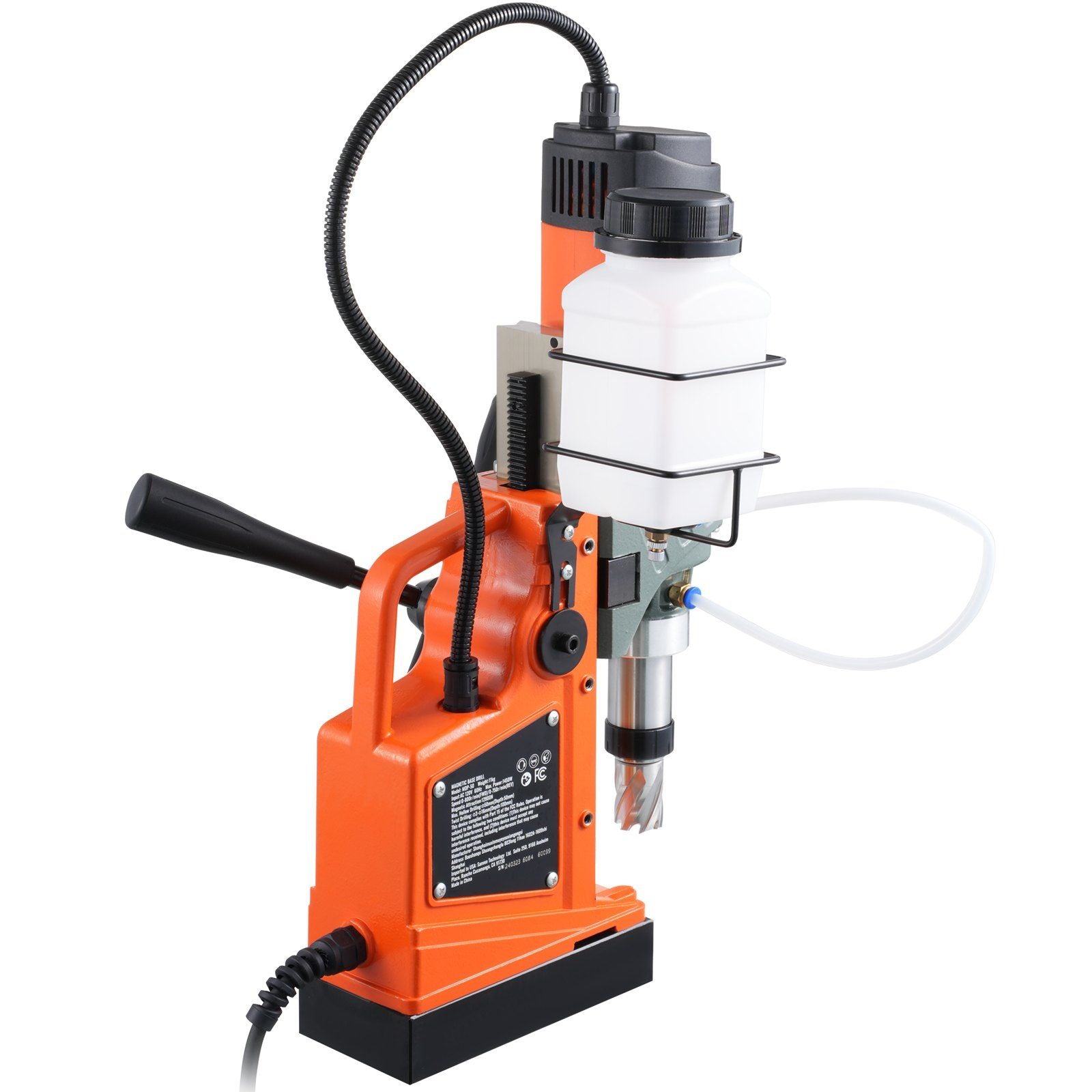 VEVOR Magnetic Drill, 1450W 2 Boring Diameter, 12800N Portable Electric Mag Drill Press, with Variable Speed, 800 RPM Drilling M
