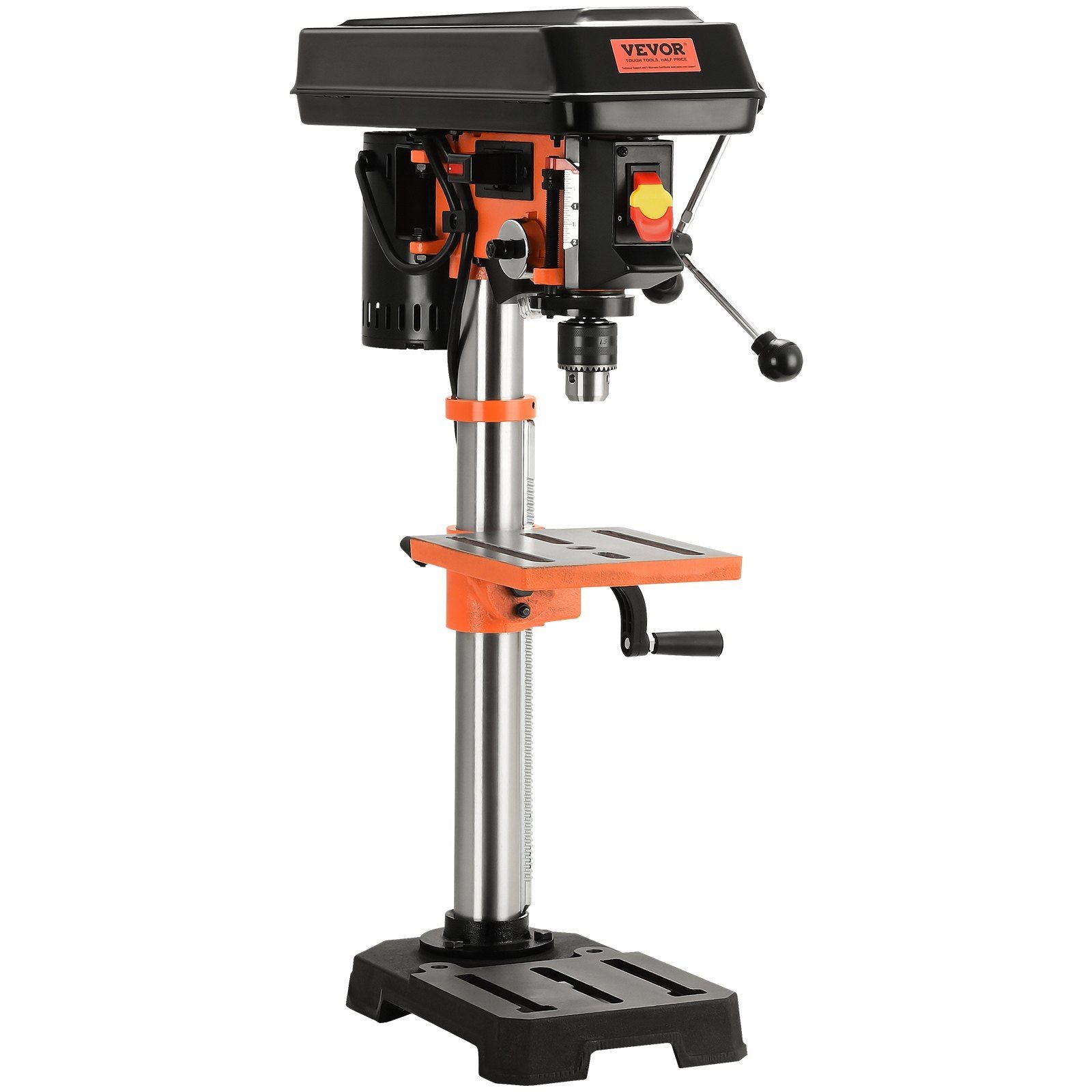 VEVOR 10 5-Speed Benchtop Drill Press Cast Iron Drill Press 3.2A 610-2800RPM