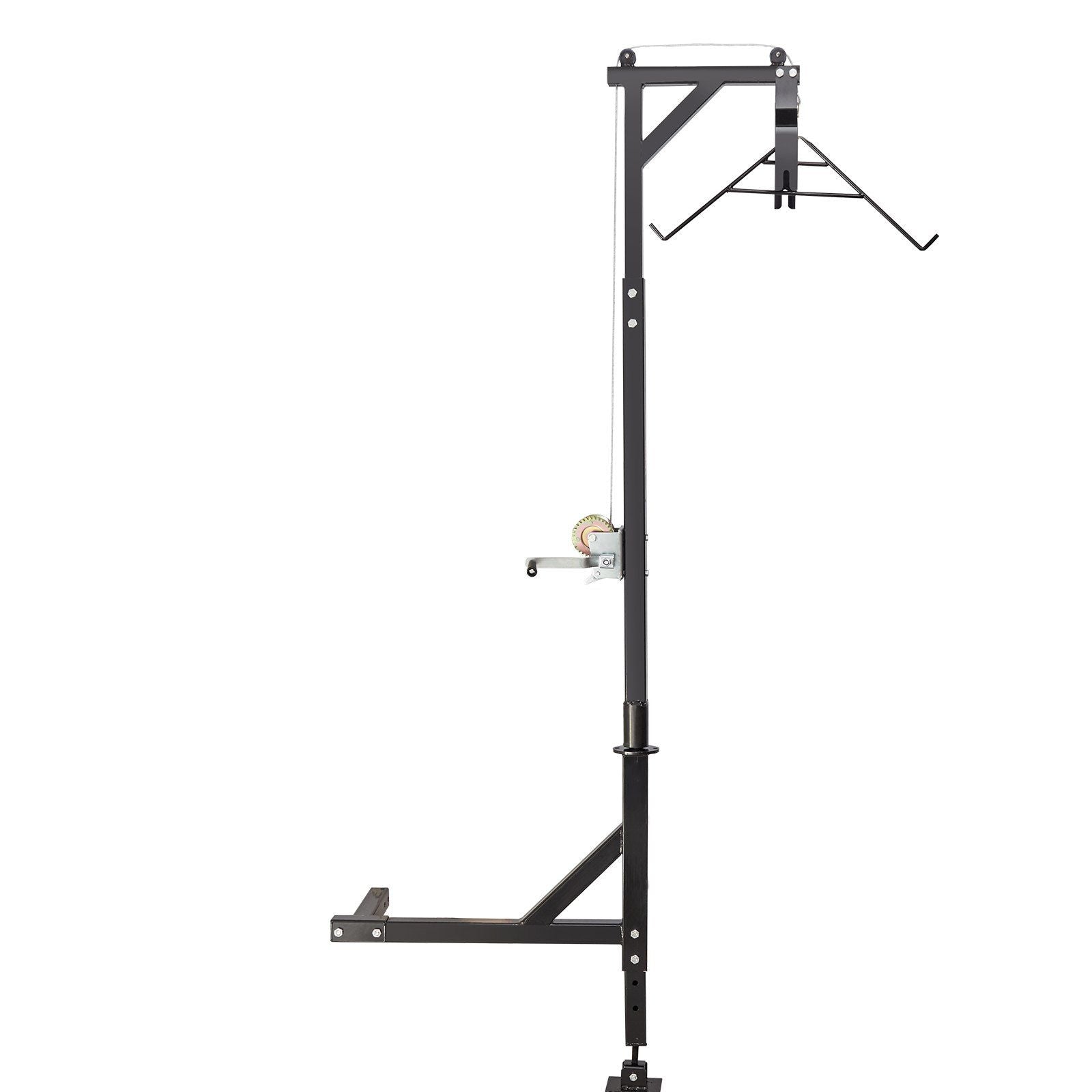 VEVOR Hitch Mounted Deer Hoist, 400 lbs Load Capacity, Hitch Game Hoist, Truck Hitch Deer Hoist with Winch Lift Gambrel Set, 2-i