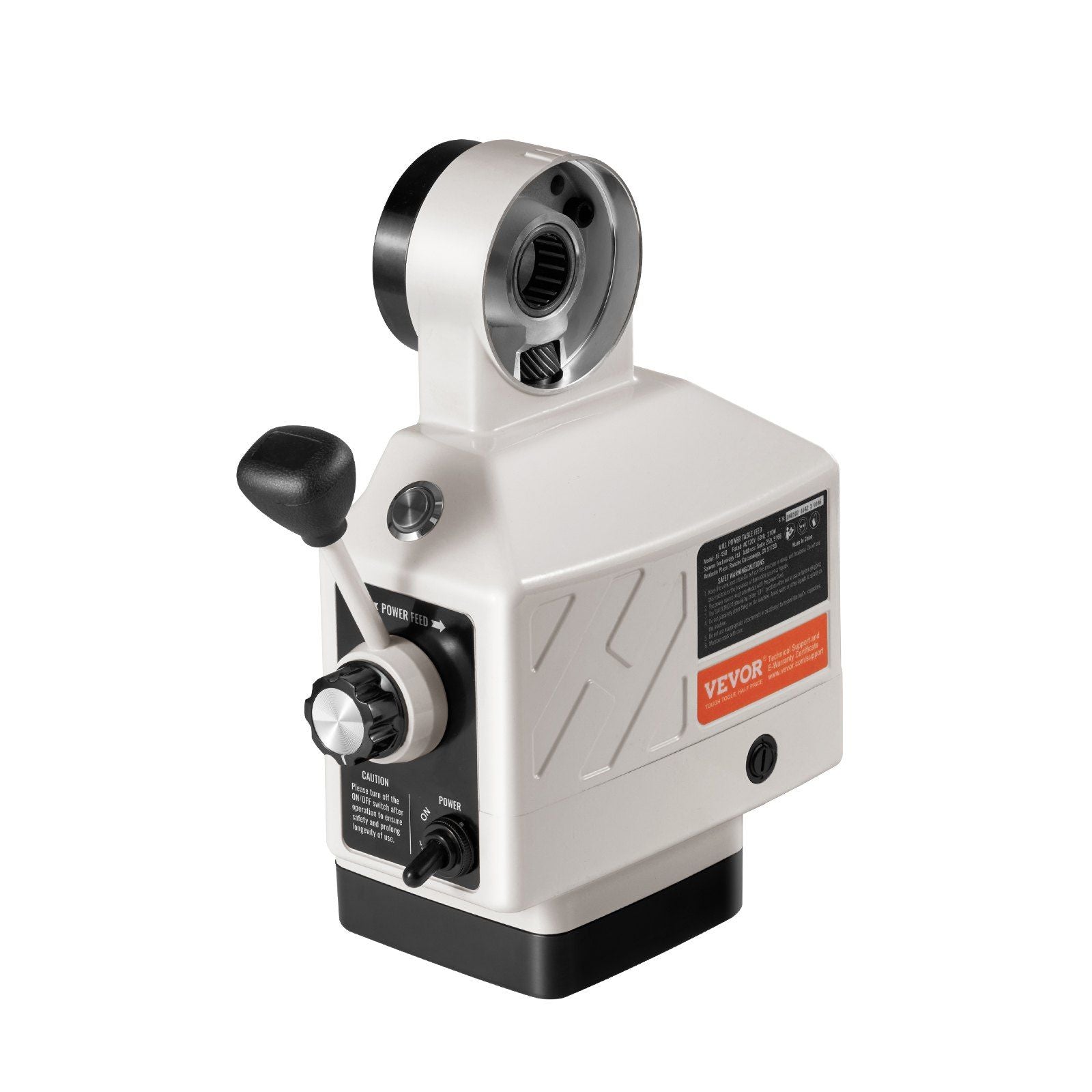 VEVOR Z-Axis Power Feed for Milling Machine, 450 in-lb Torque, 0-200RPM Adjustable Rotate Speed 120V Power Table Feed Mill Feede