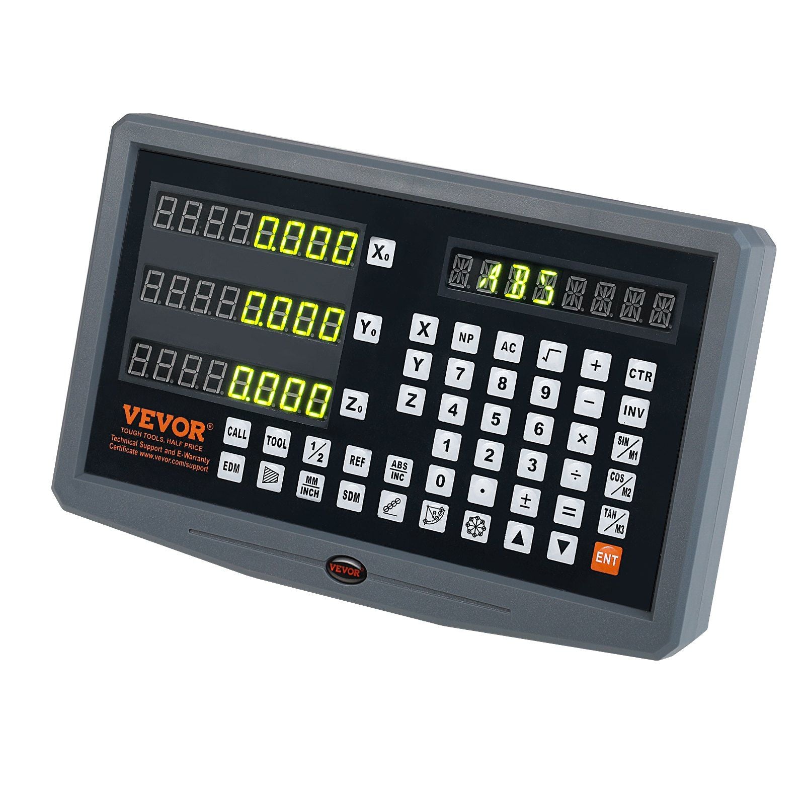 VEVOR Digital Readout 16 & 18 & 38 Linear Scale 3 Axis DRO Display Kit
