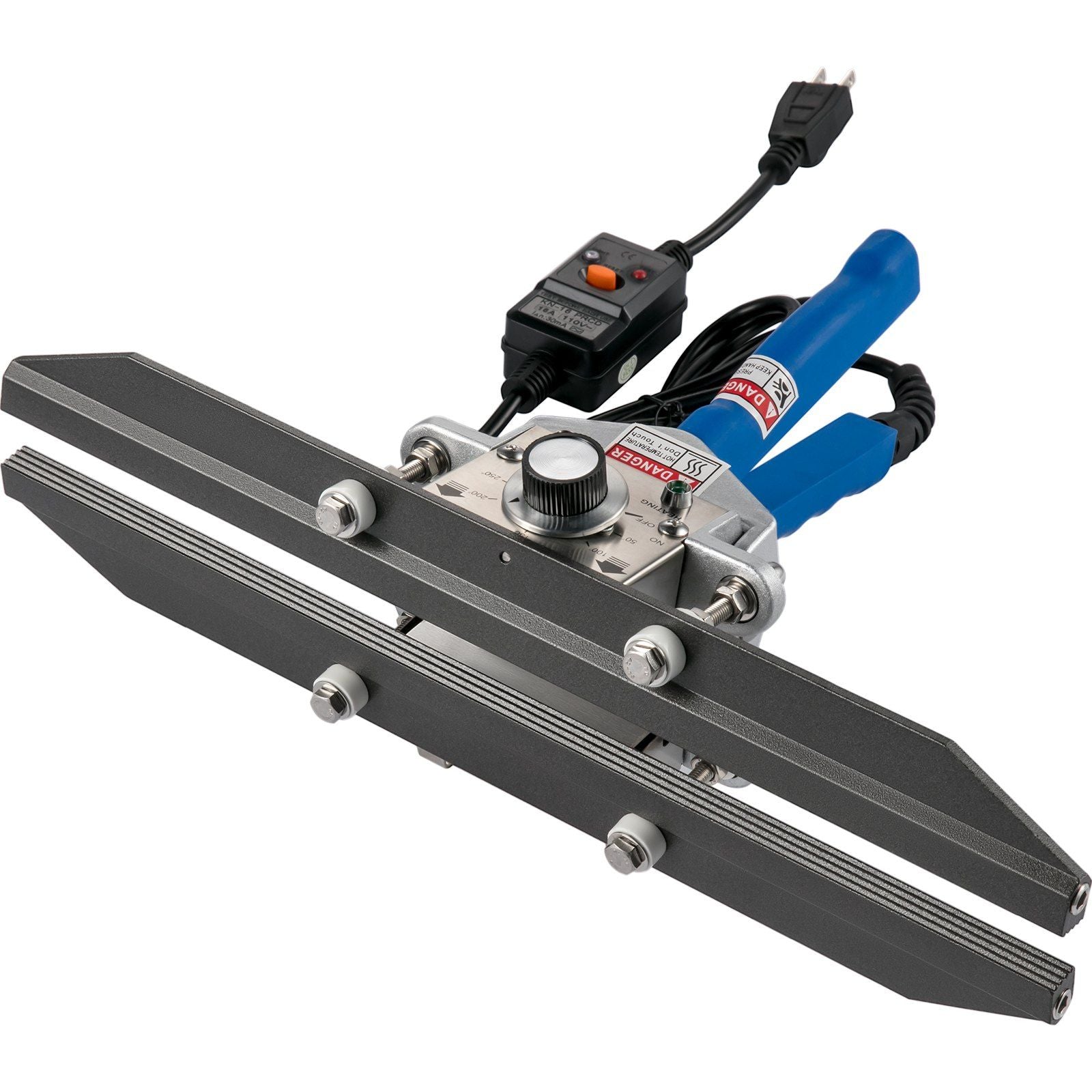VEVOR Heat Crimp Sealer FKR-400 16 Bag Crimper 500W/110V Portable Hand Held Heat Crimper Sealer w/ 0-250C Temperature Control Fo