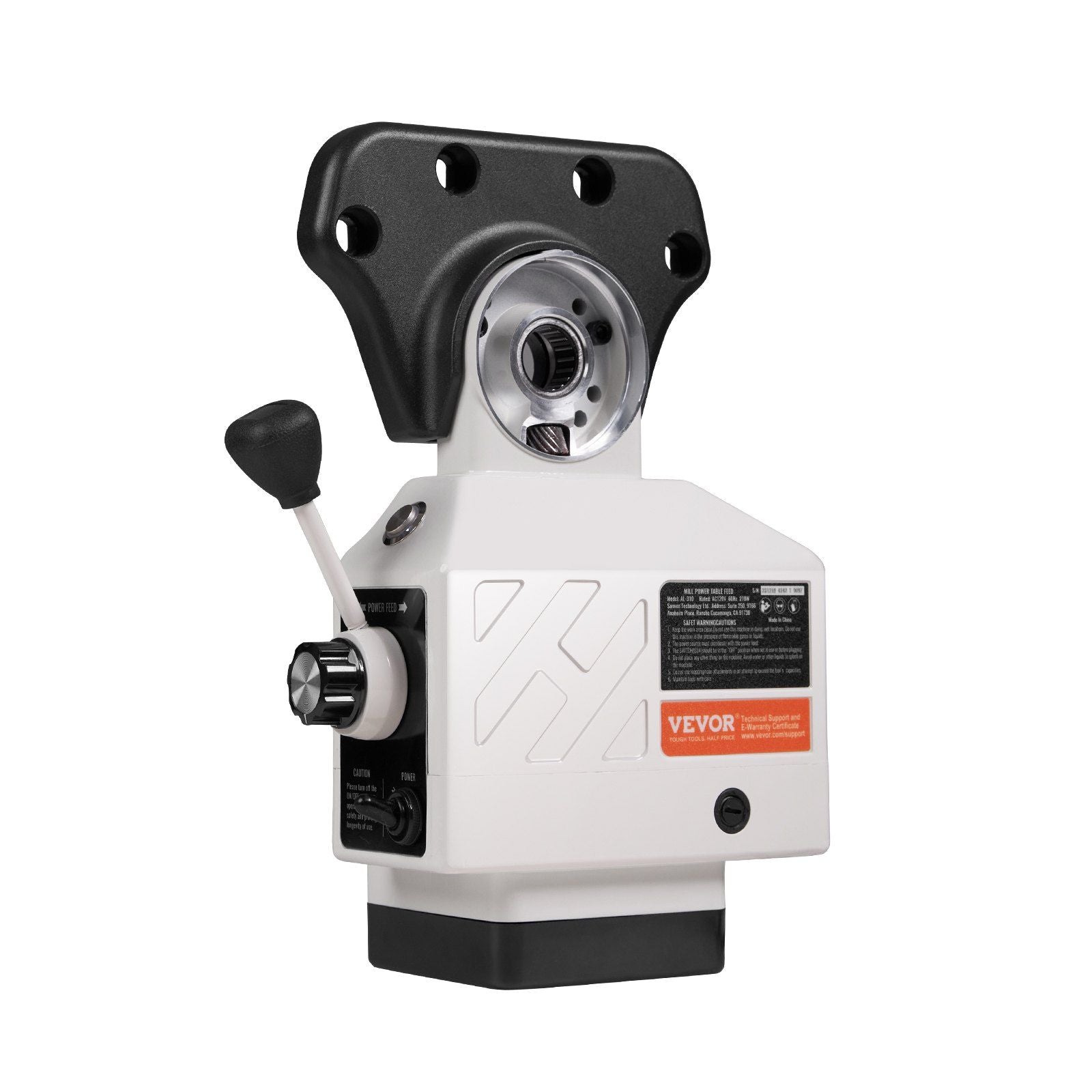 VEVOR X-Axis Power Feed for Milling Machine, 450 in-lb Torque, 0-200RPM Adjustable Rotate Speed 120V Power Table Feed Mill Feede