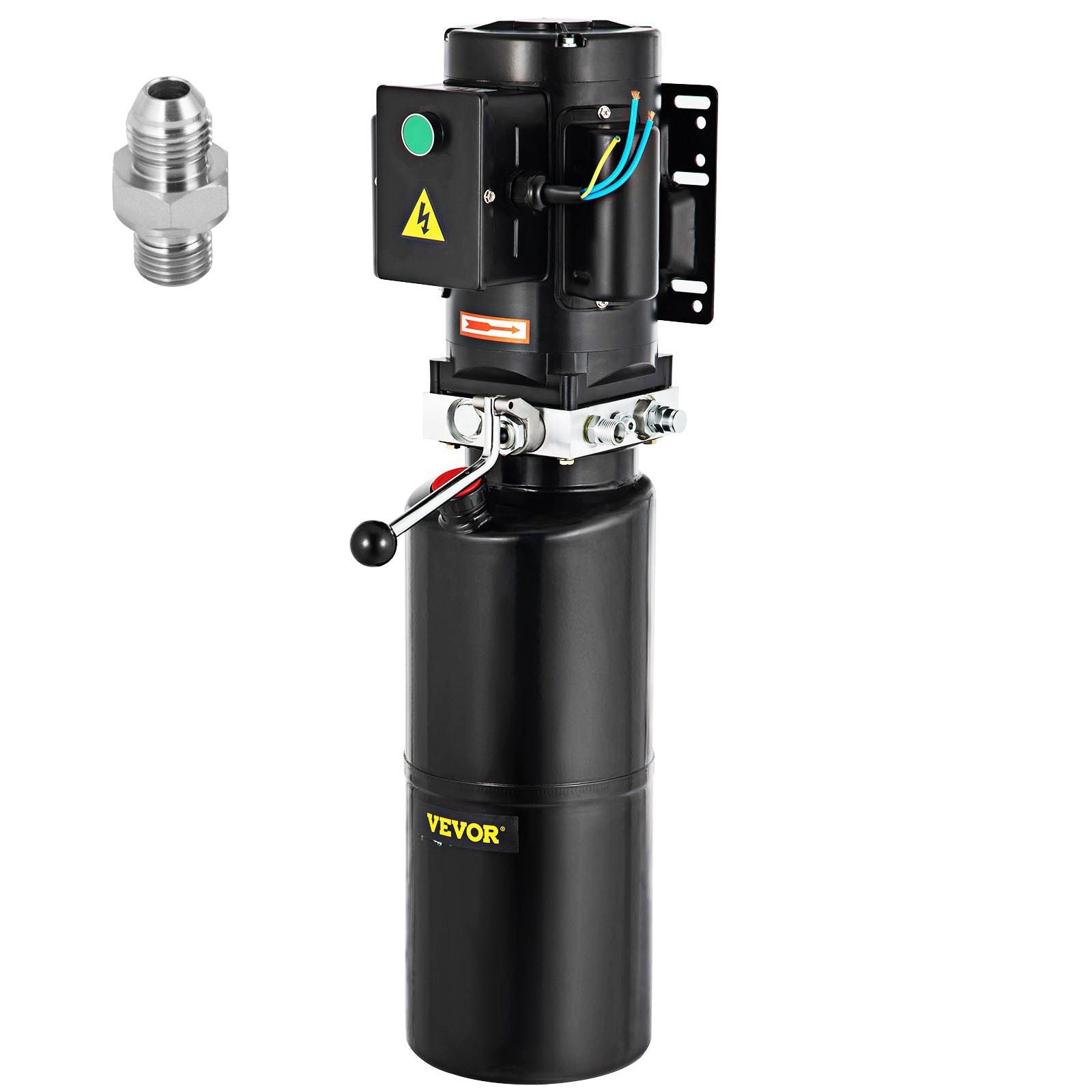 VEVOR 110V 2.64 Gallon Hydraulic Power Unit Automotive Hydraulic Pump Dump Trailer Vehicle Mounted Lifter Auto Shop Repair Car L